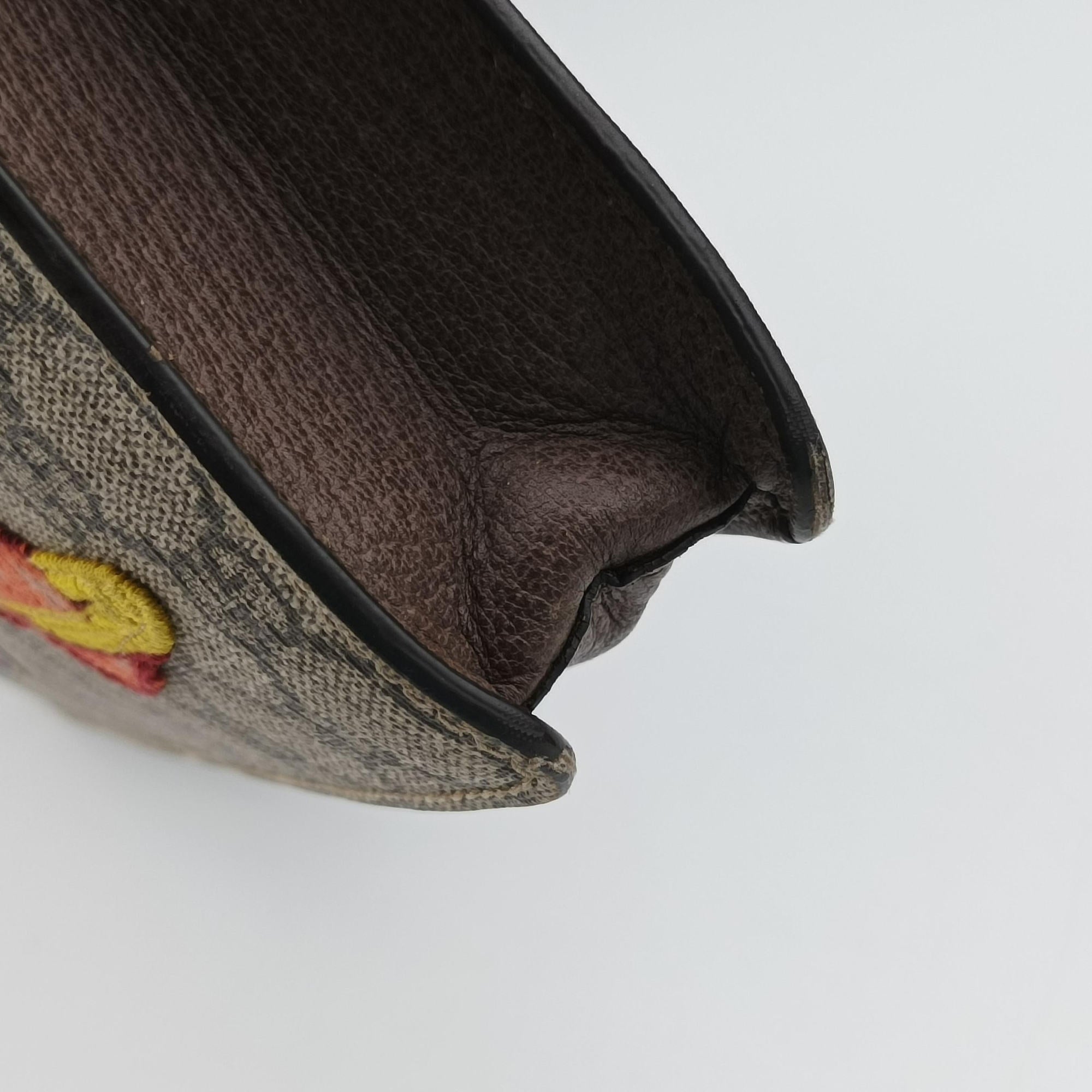 Pre-owned Gucci GG Supreme Courier Beige×multi PVC coated canvas 474083 shoulderbag | stylenewstar