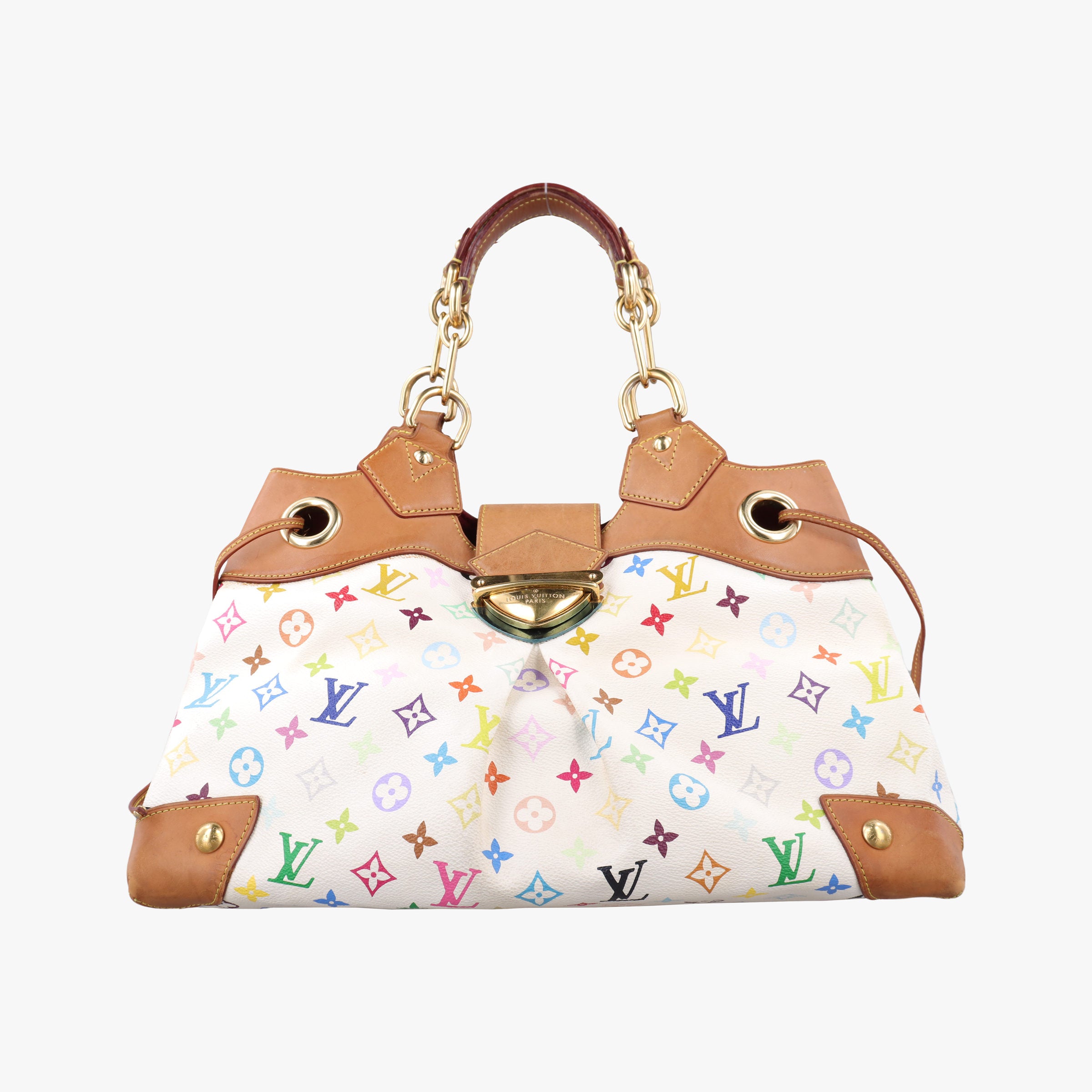 Vintage Louis Vuitton URSULA white Monogram Multicolor M40123 handbag | stylenewstar