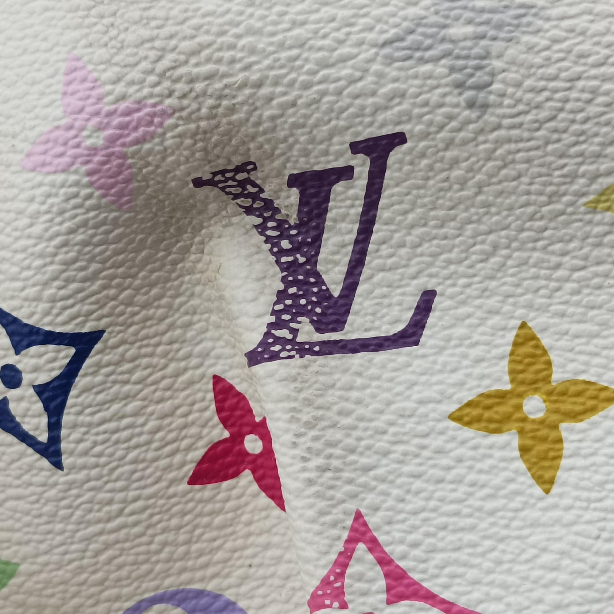 Vintage Louis Vuitton URSULA white Monogram Multicolor M40123 handbag | stylenewstar