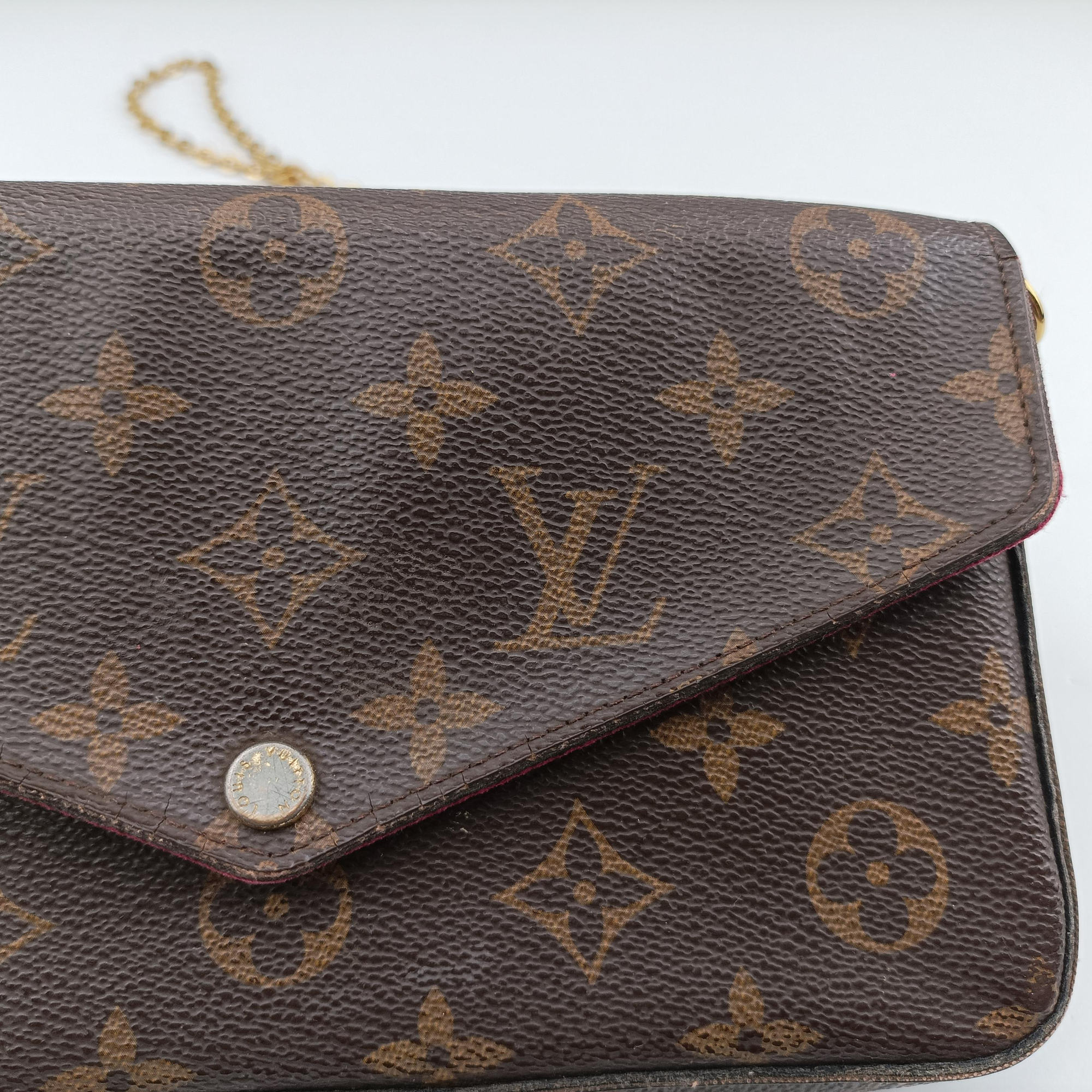 Secondhand Louis Vuitton Pochette Felicie Brown Monogram Canvas M61276 shoulderbag | stylenewstar
