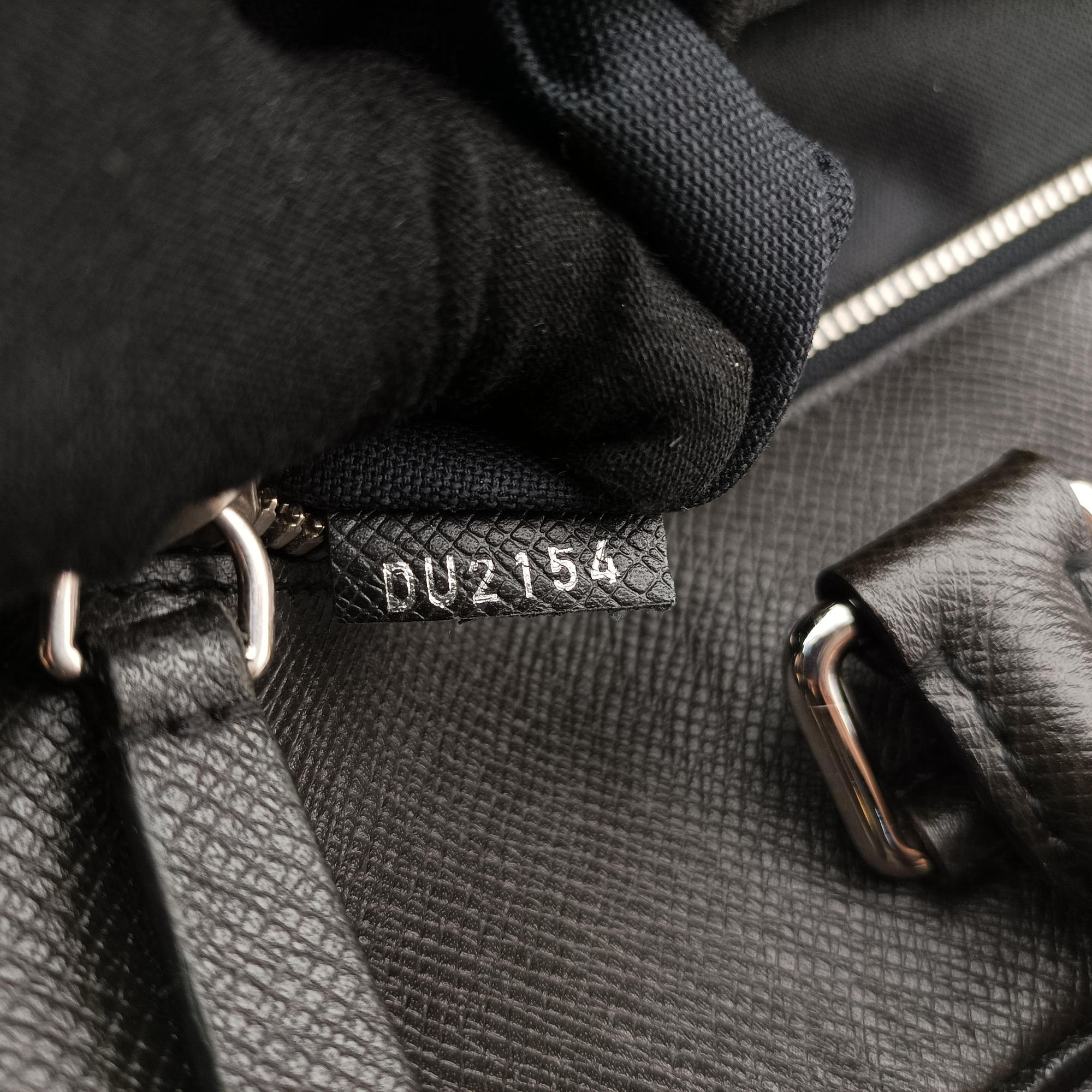 Pre-owned Louis Vuitton Porto Document Business PM Black Taiga M32952 handbag | stylenewstar