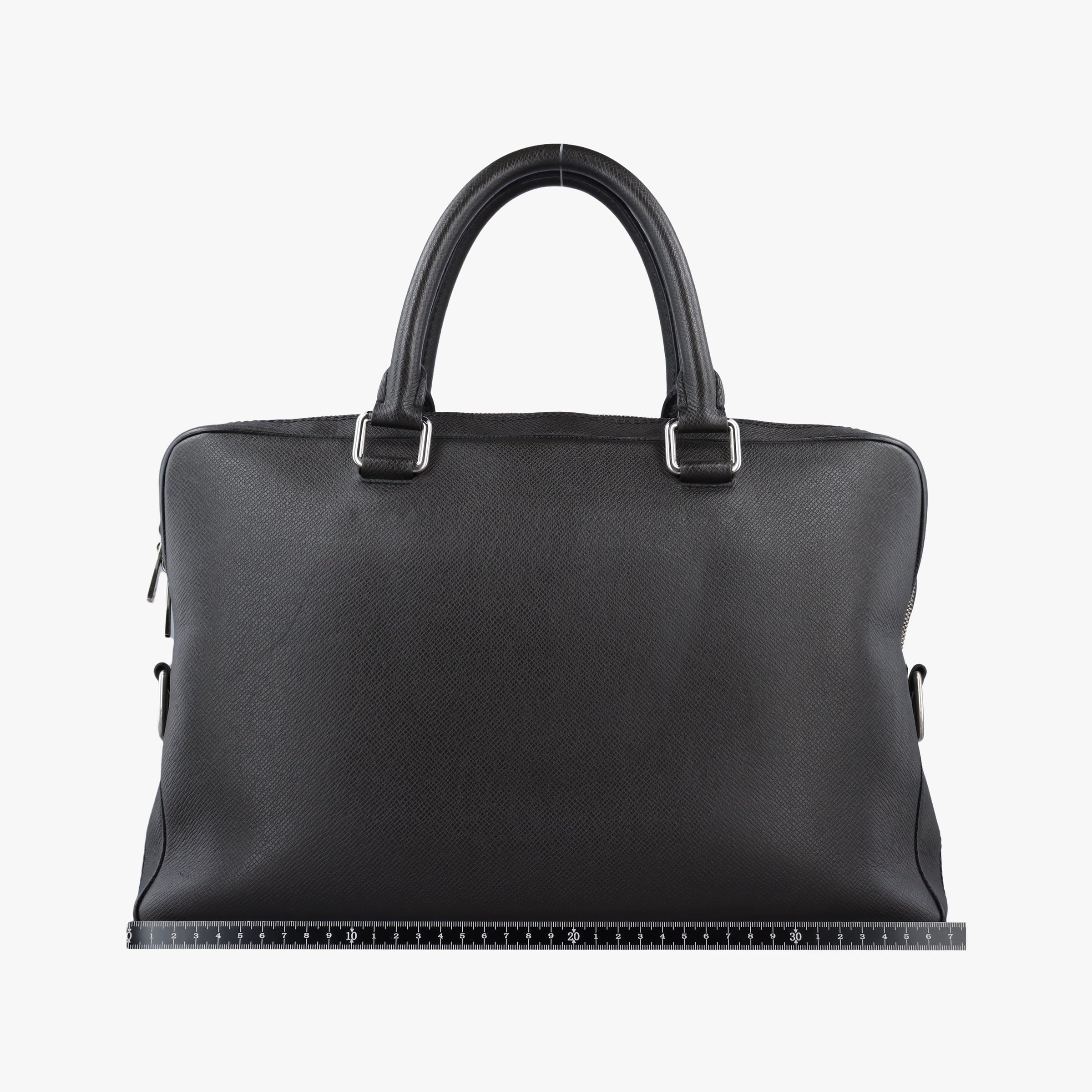 Pre-owned Louis Vuitton Porto Document Business PM Black Taiga M32952 handbag | stylenewstar