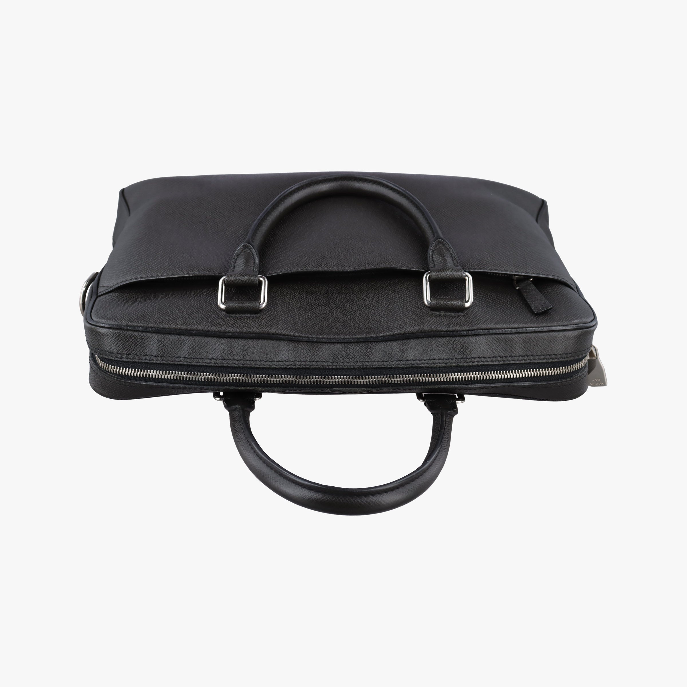 Pre-owned Louis Vuitton Porto Document Business PM Black Taiga M32952 handbag | stylenewstar