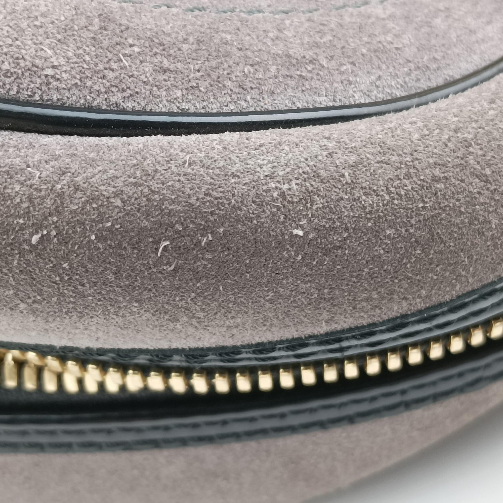 Vintage Louis Vuitton Havane Stamped Trunk Bowler Grey Suede× Leather M95237 handbag | stylenewstar