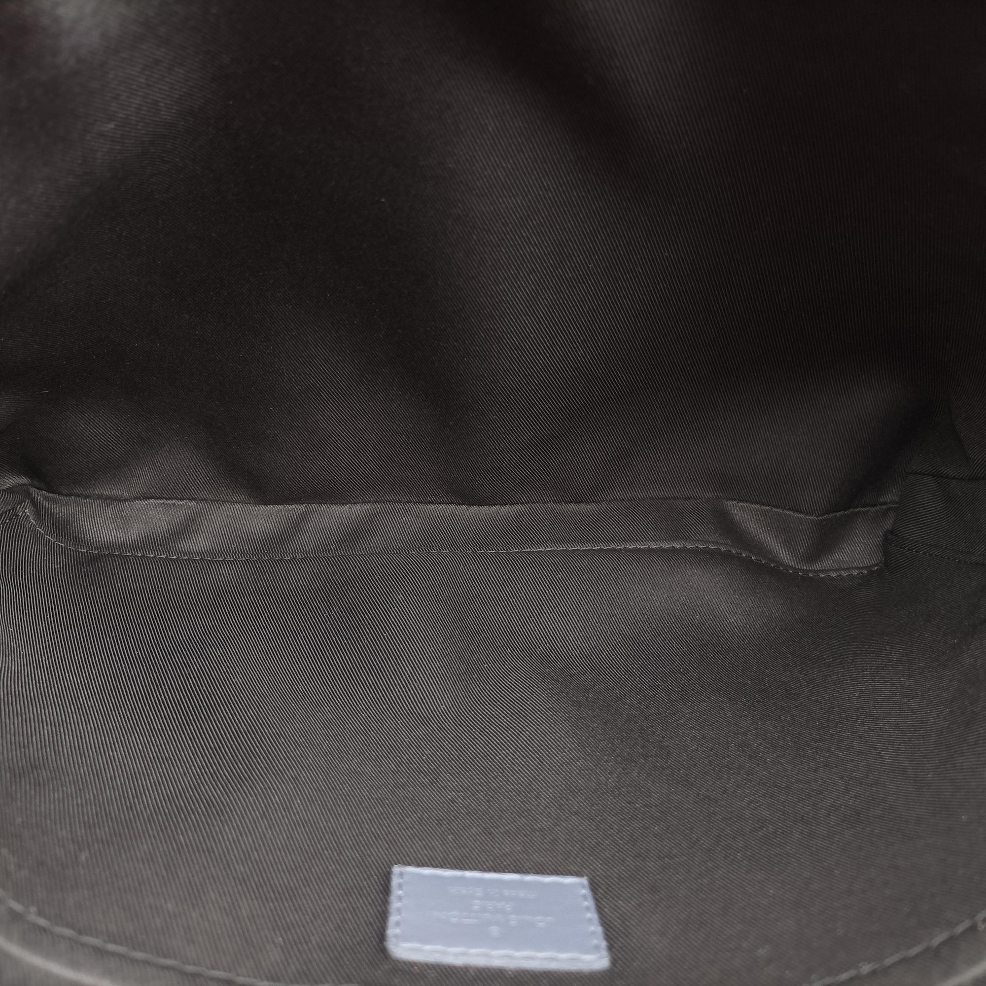 Vintage Louis Vuitton Discovery Pochette Gray Blue × Sky Blue Monogram Shadow M80425 clutchbag | stylenewstar