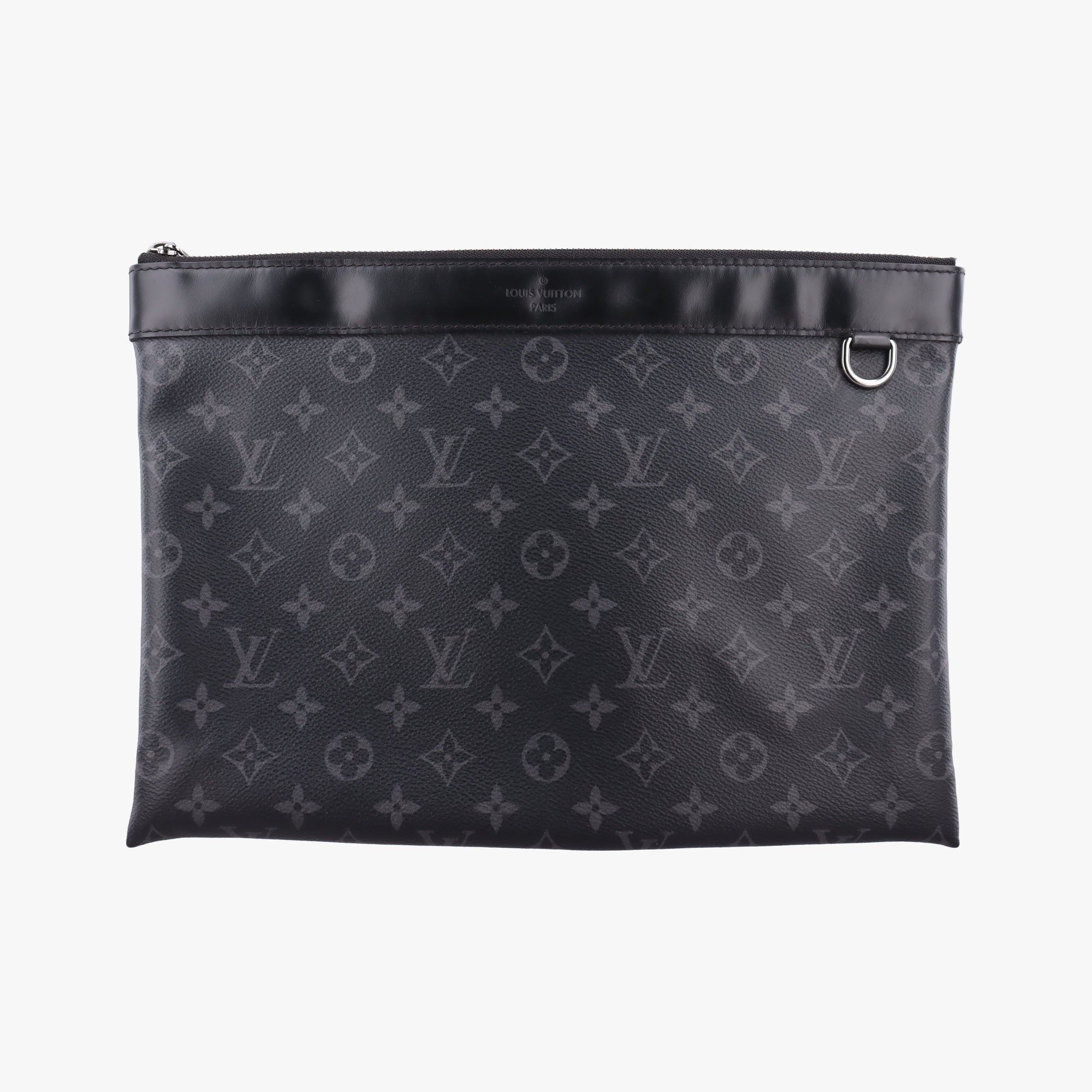 Secondhand Louis Vuitton Pochette Voyage MM Pacific Blue Monogram Eclipse PVC Coated Canvas M61692 clutchbag | stylenewstar