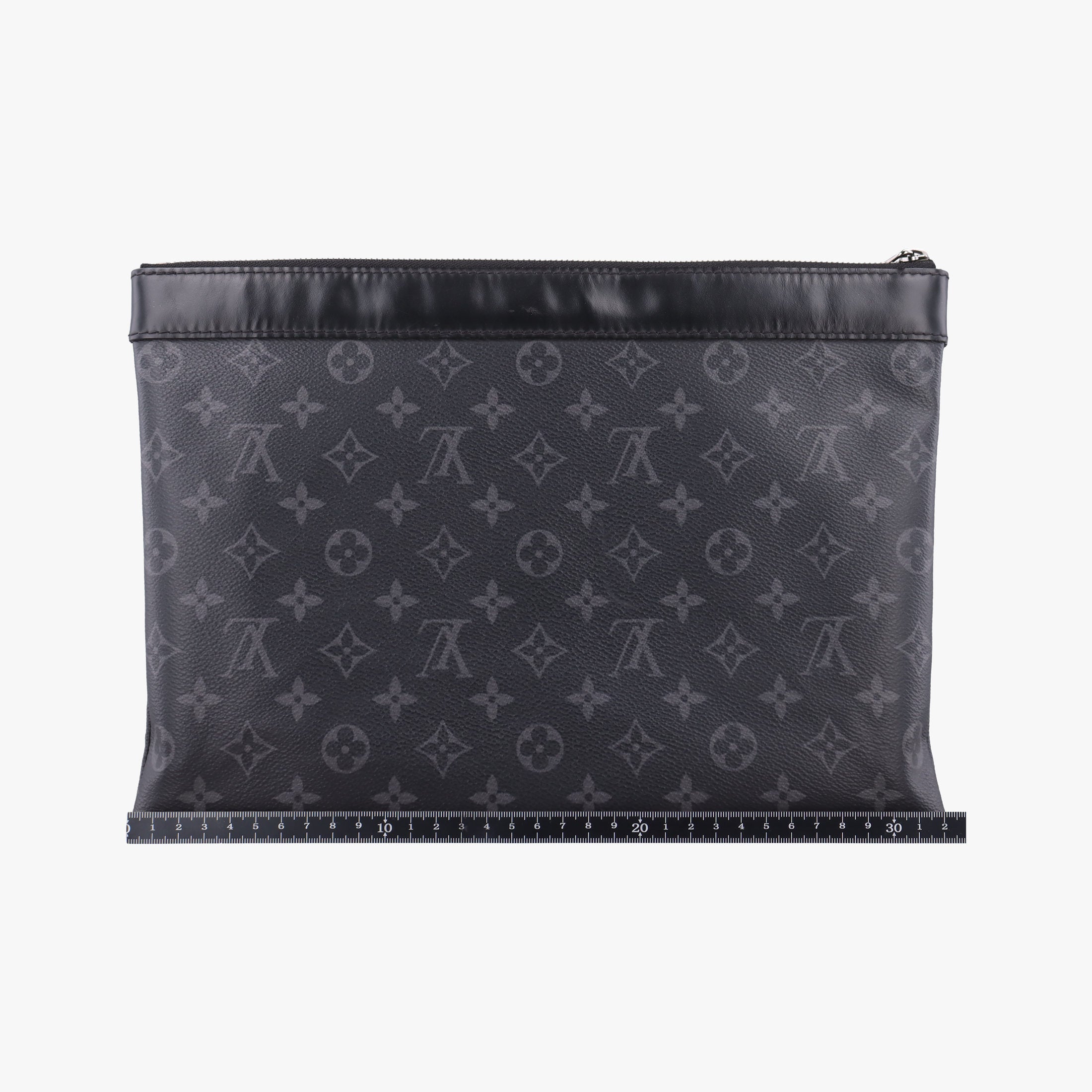 Secondhand Louis Vuitton Pochette Voyage MM Pacific Blue Monogram Eclipse PVC Coated Canvas M61692 clutchbag | stylenewstar
