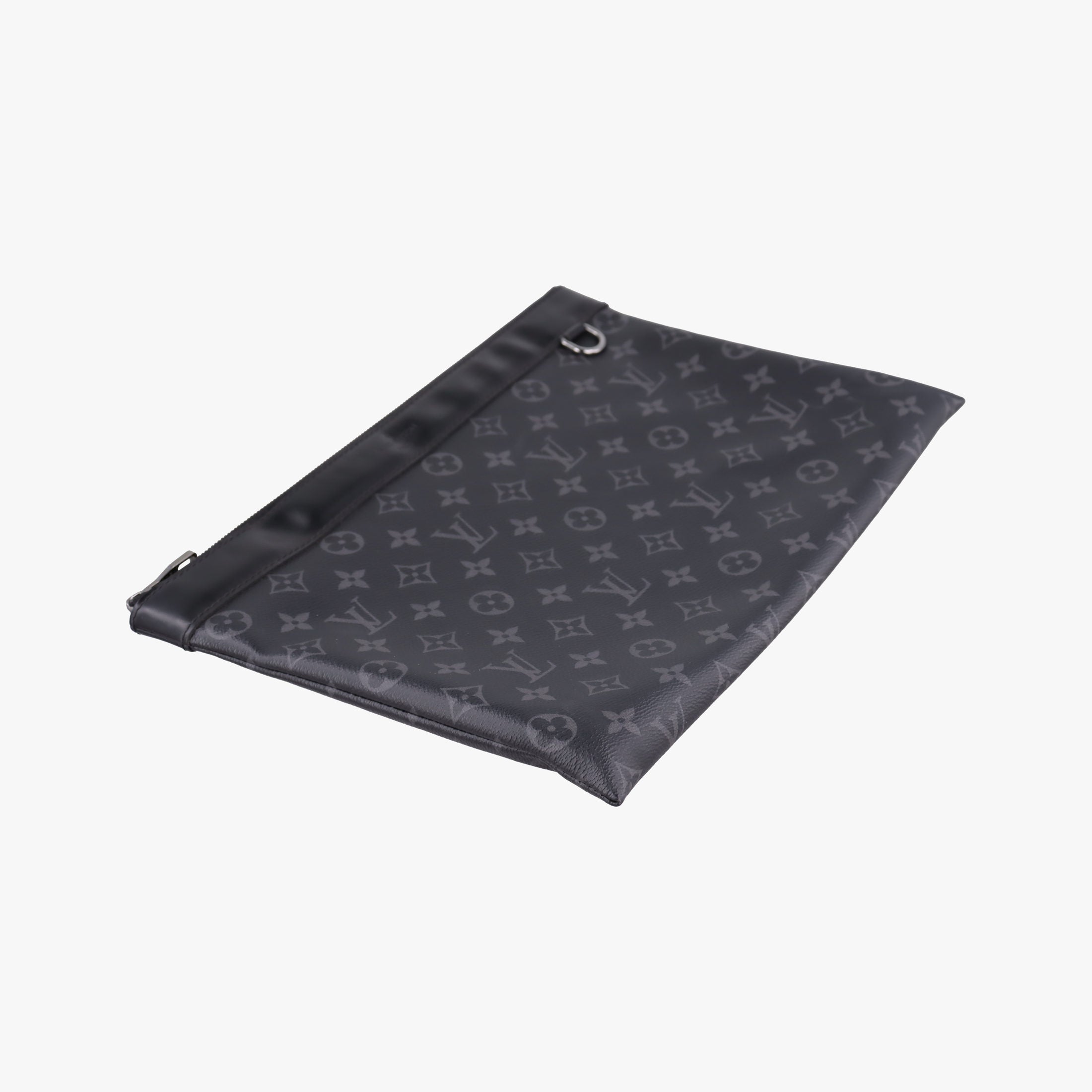 Secondhand Louis Vuitton Pochette Voyage MM Pacific Blue Monogram Eclipse PVC Coated Canvas M61692 clutchbag | stylenewstar