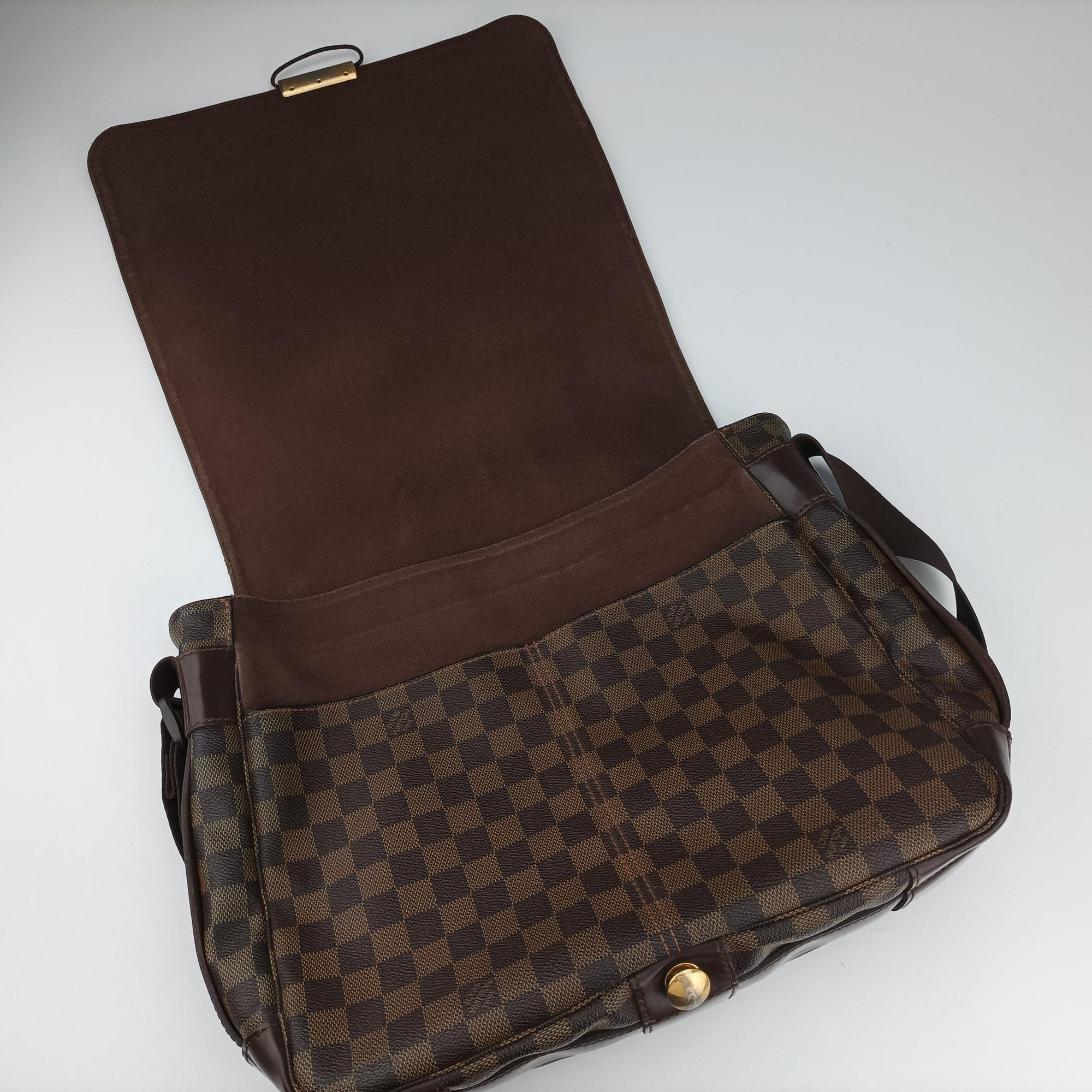 Pre-owned Louis Vuitton Bastille Messenger EBENE Damier Canvas N45258 shoulderbag | stylenewstar