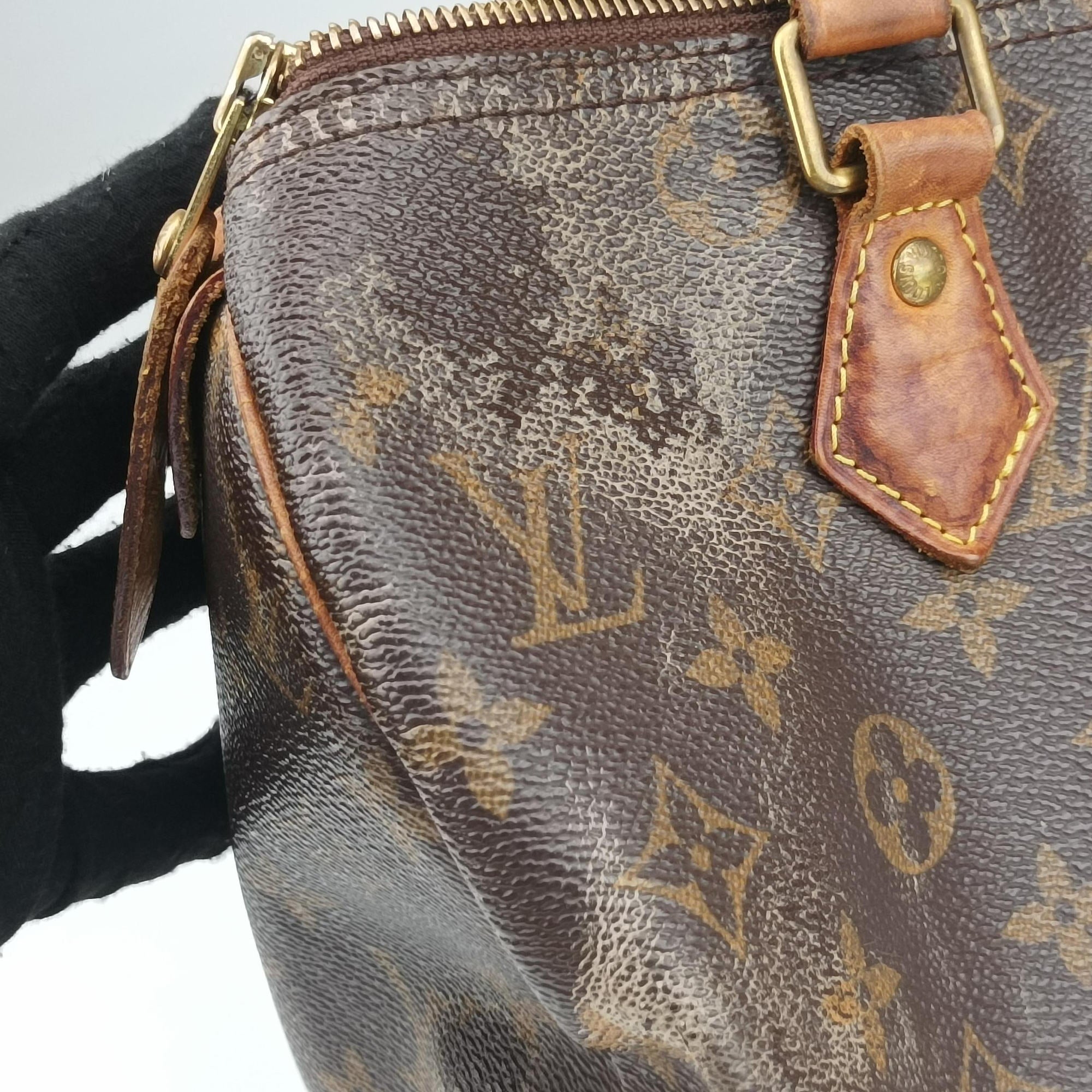 Pre-owned Louis Vuitton Speedy 30 Brown Monogram Canvas M41526 handbag | stylenewstar