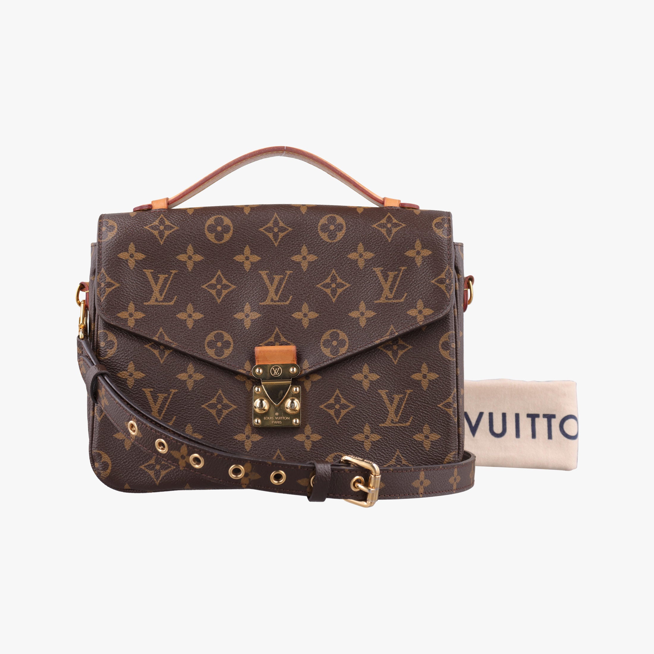 Pre-owned Louis Vuitton Pochette Metis MM Brown Monogram Canvas M44875 shoulderbag | stylenewstar