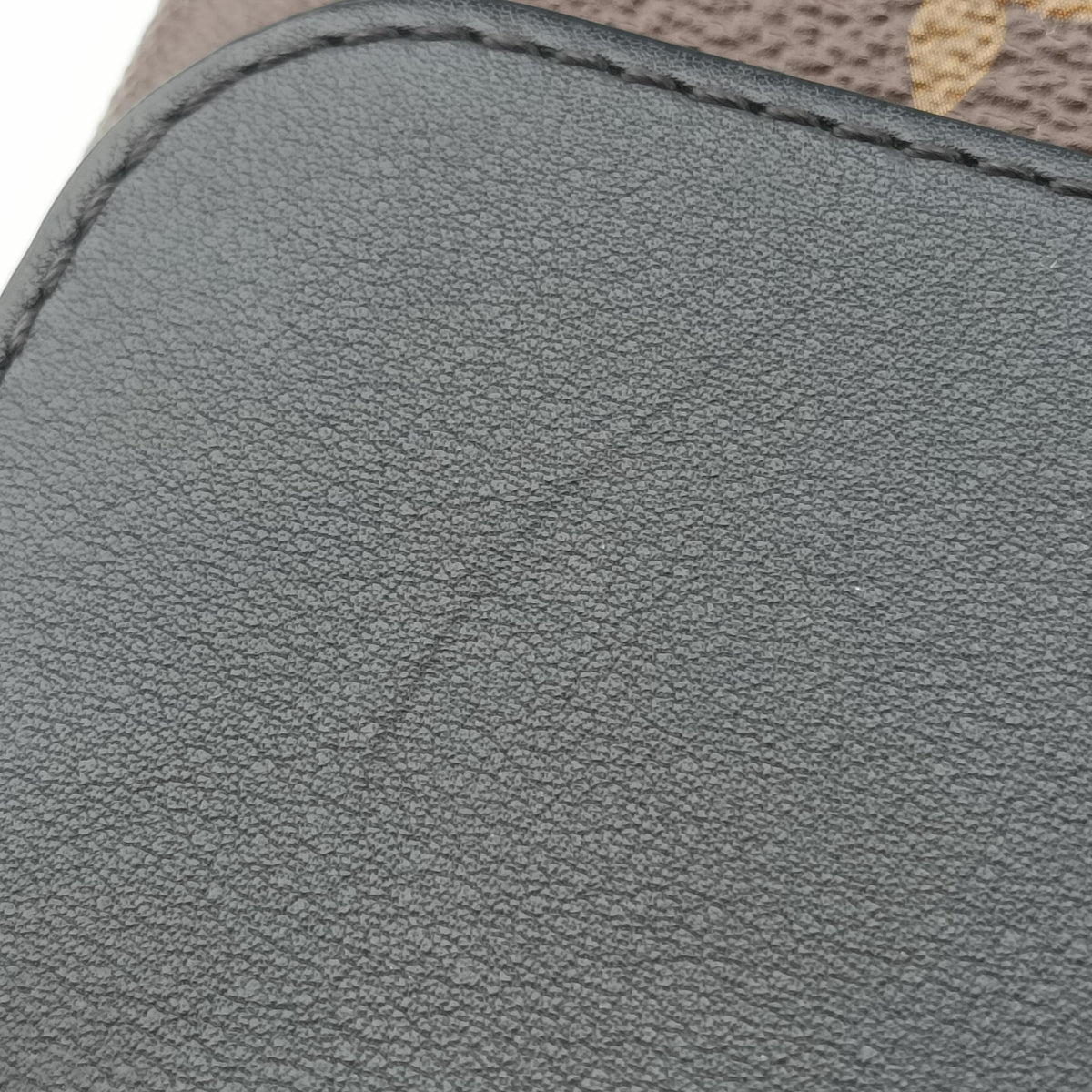 Secondhand Louis Vuitton Rocky BB Brown×black Monogram canvas×calf leather M44797 handbag | stylenewstar