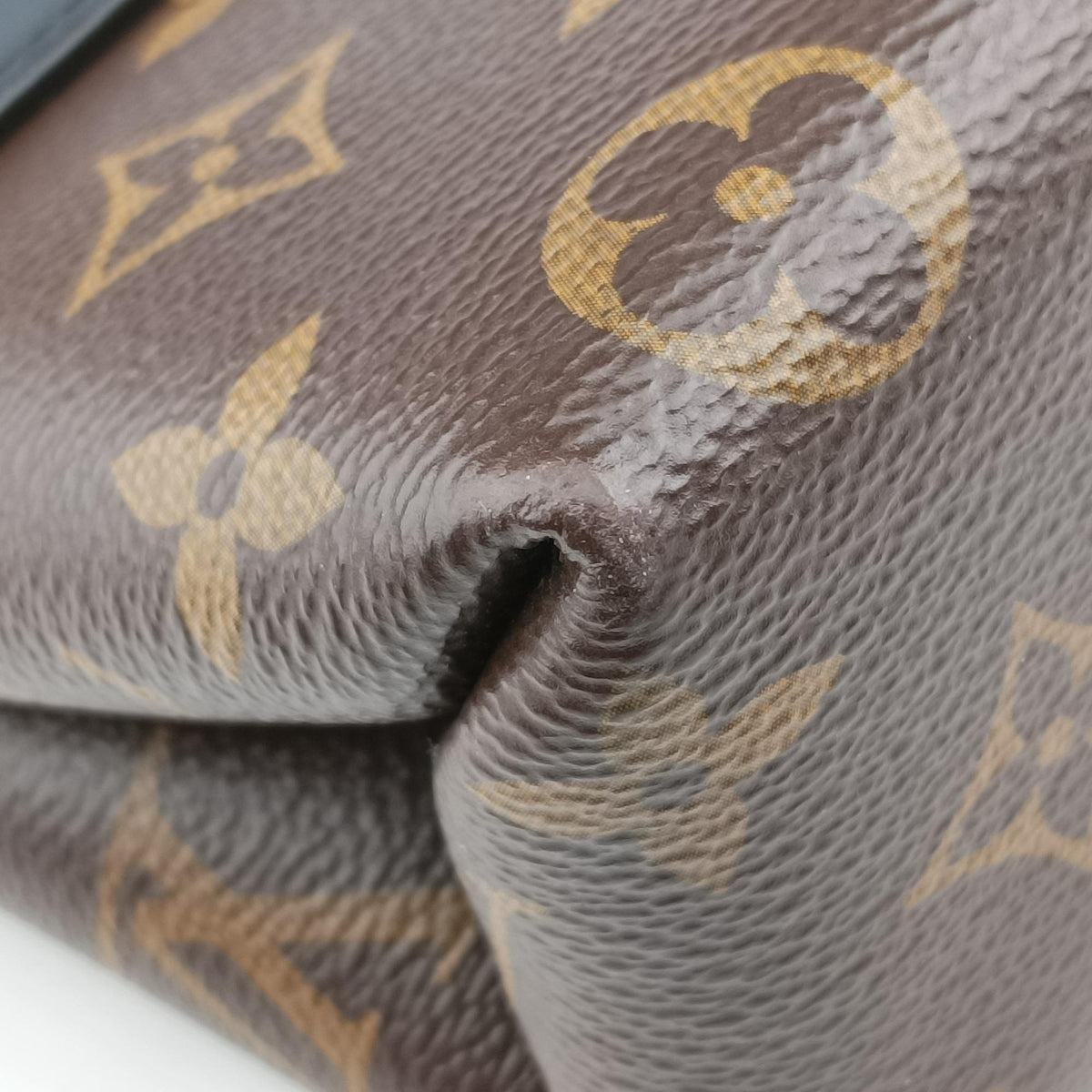 Secondhand Louis Vuitton Rocky BB Brown×black Monogram canvas×calf leather M44797 handbag | stylenewstar