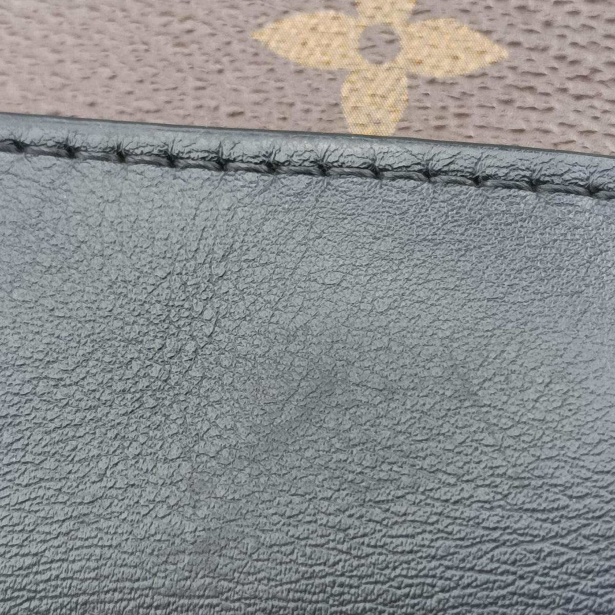 Secondhand Louis Vuitton Rocky BB Brown×black Monogram canvas×calf leather M44797 handbag | stylenewstar