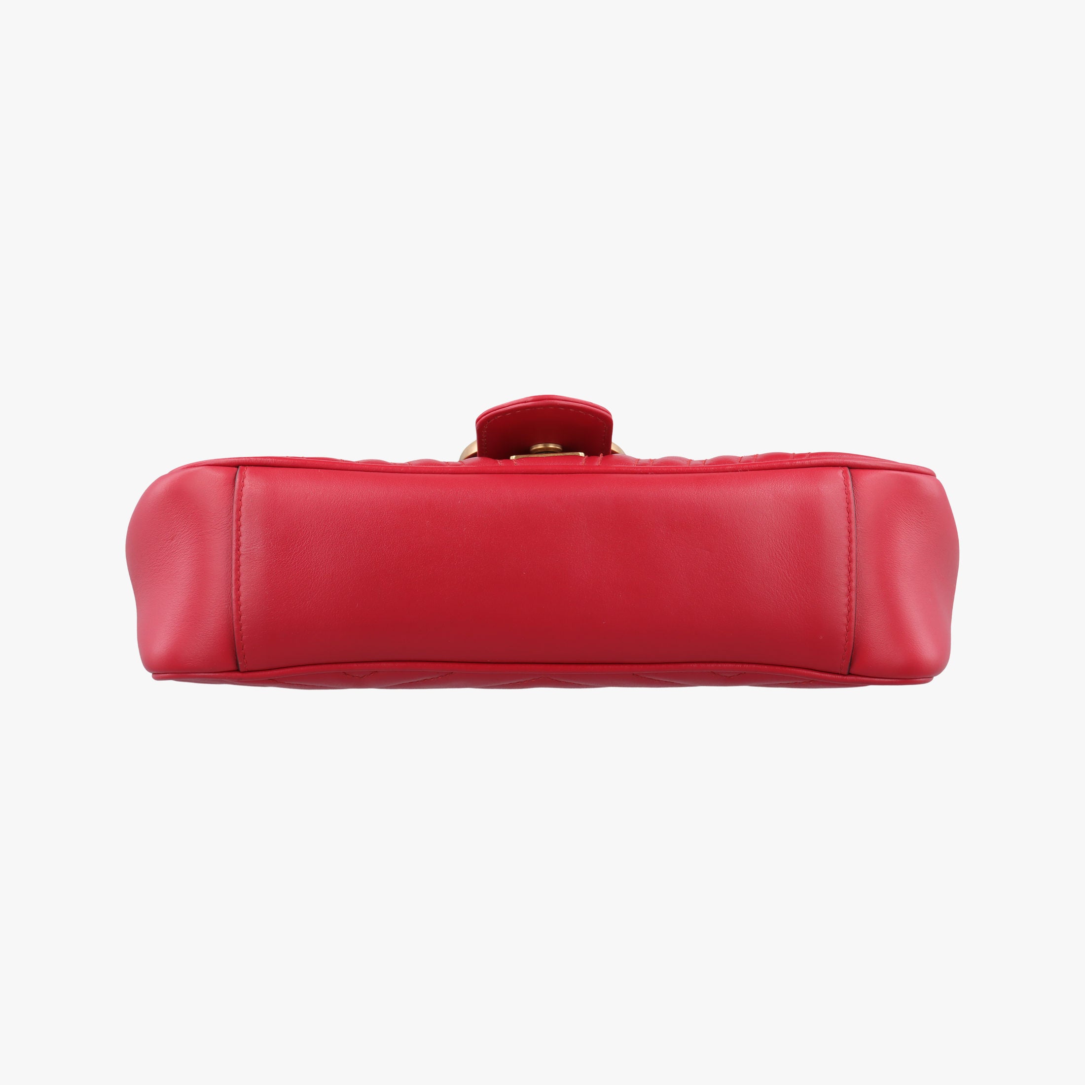 Secondhand Gucci GG Marmont Red Leather 443497 shoulderbag | stylenewstar