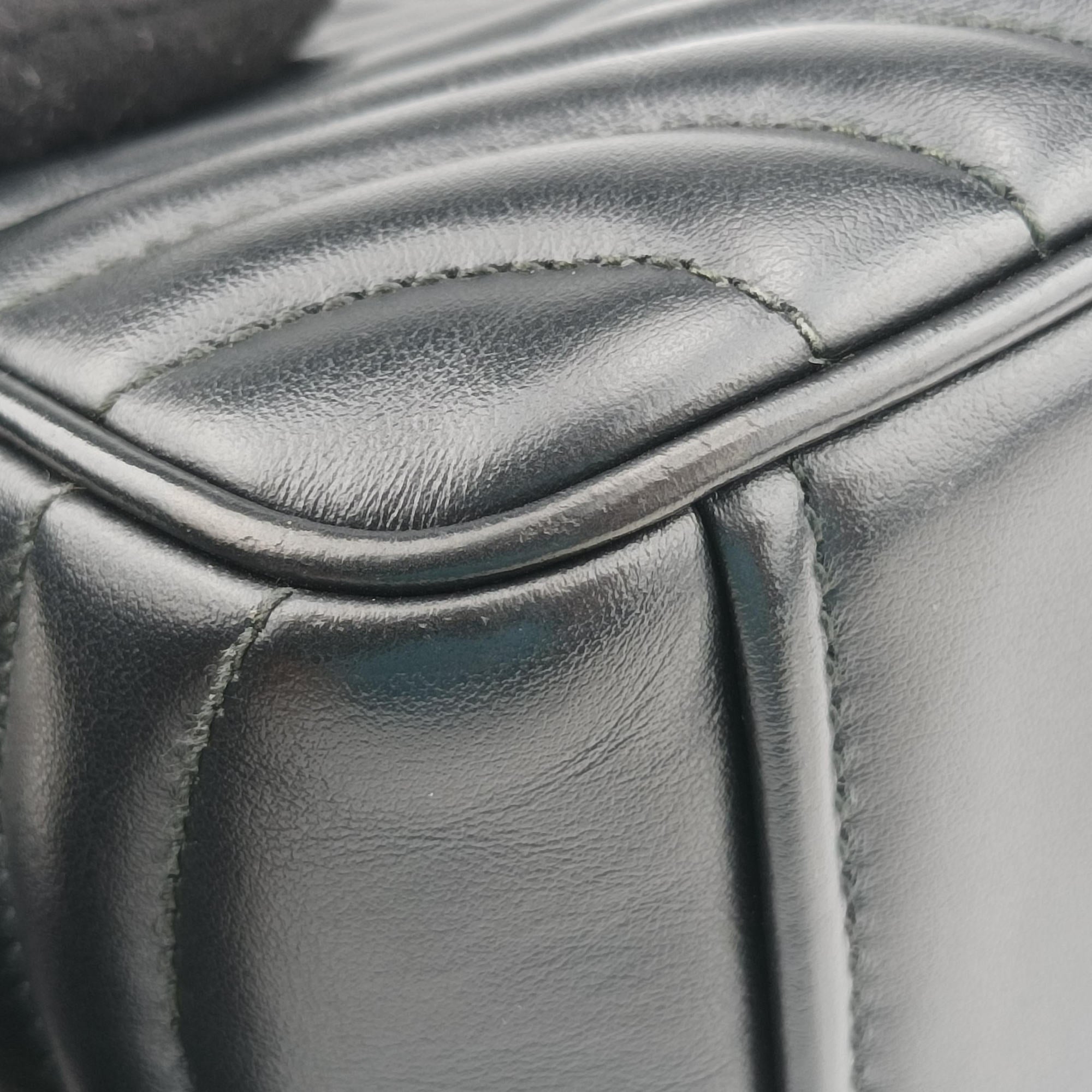 Pre-owned Prada Diagramme Black Leather 1BH083 shoulderbag | stylenewstar