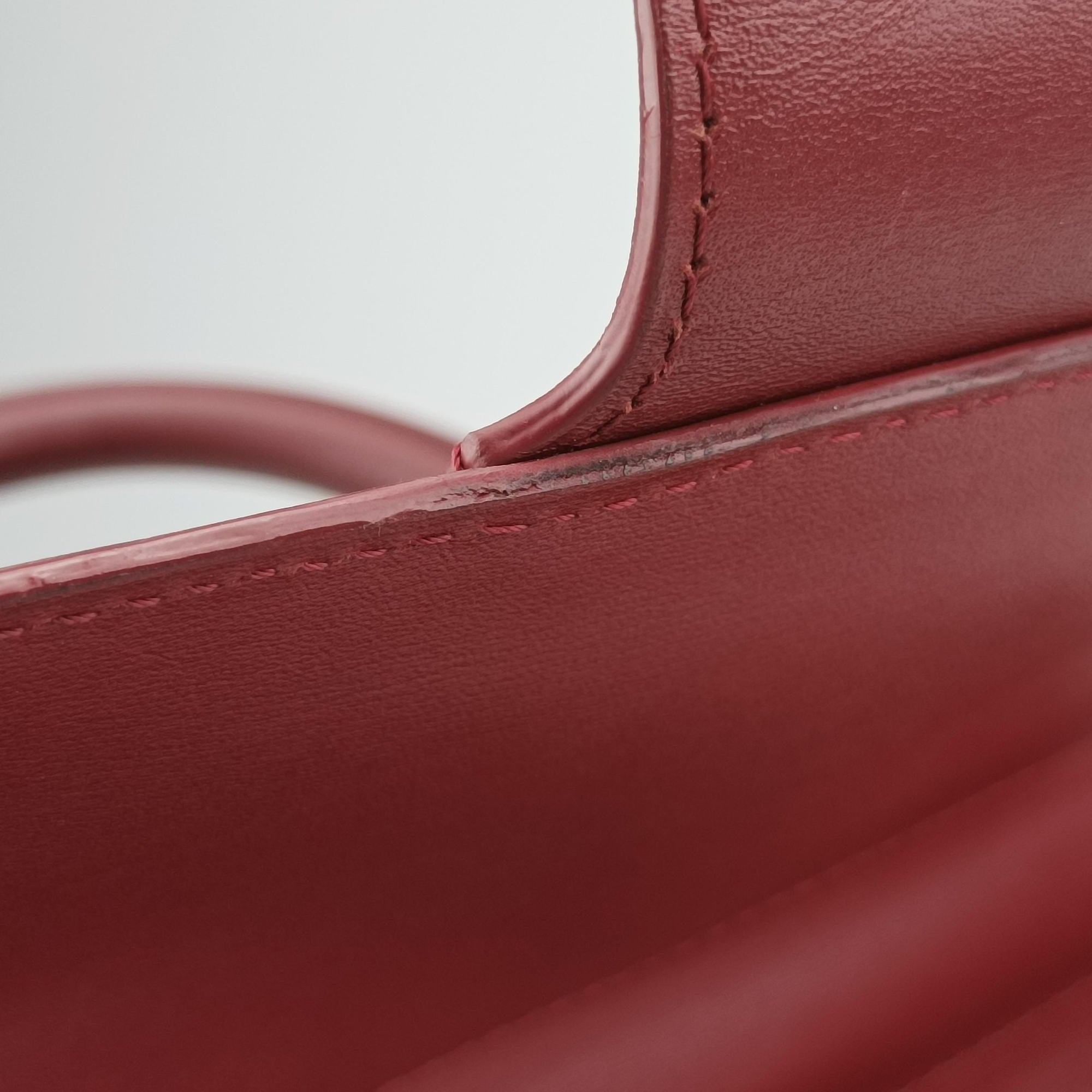 Vintage Delvaux Brillon MM Bordeaux leather  shoulderbag | stylenewstar