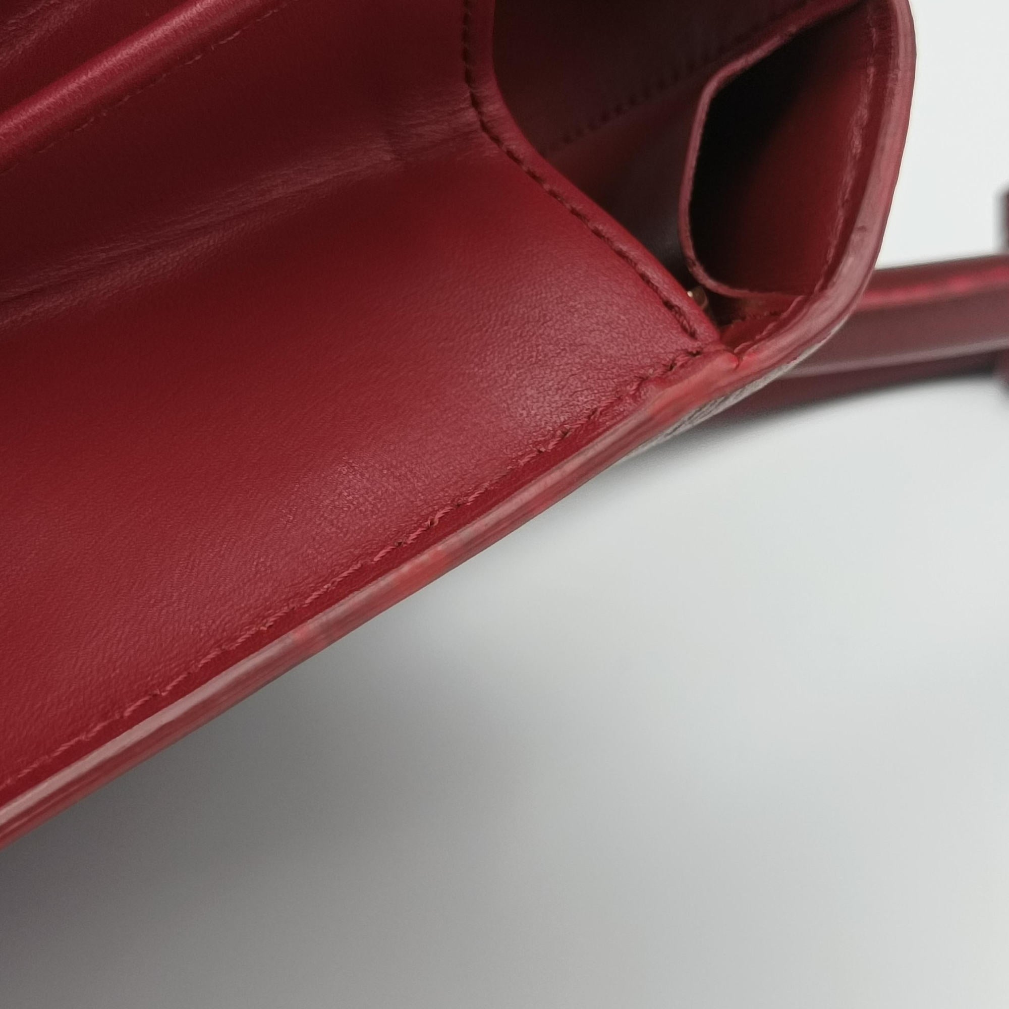 Vintage Delvaux Brillon MM Bordeaux leather  shoulderbag | stylenewstar
