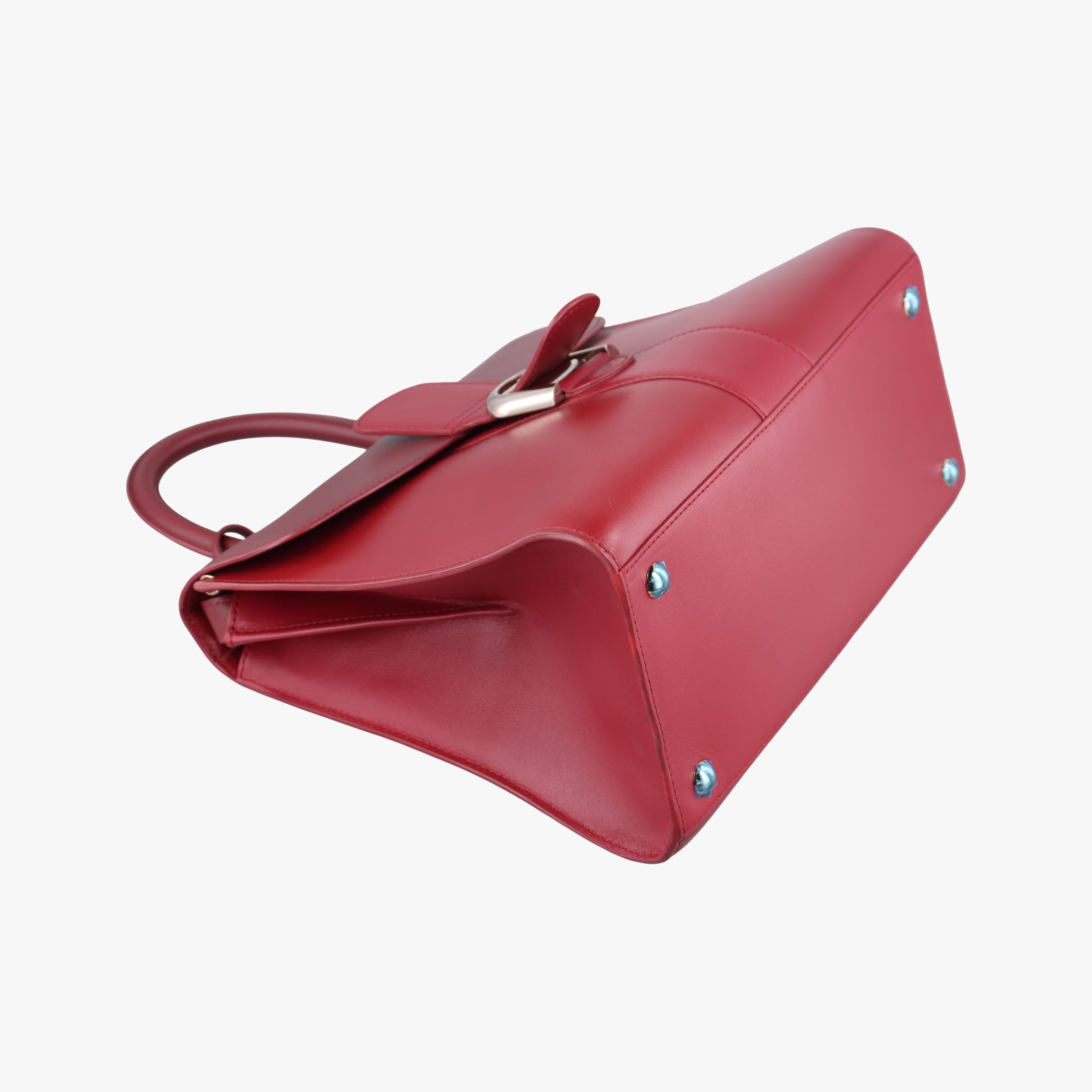 Vintage Delvaux Brillon MM Bordeaux leather  shoulderbag | stylenewstar