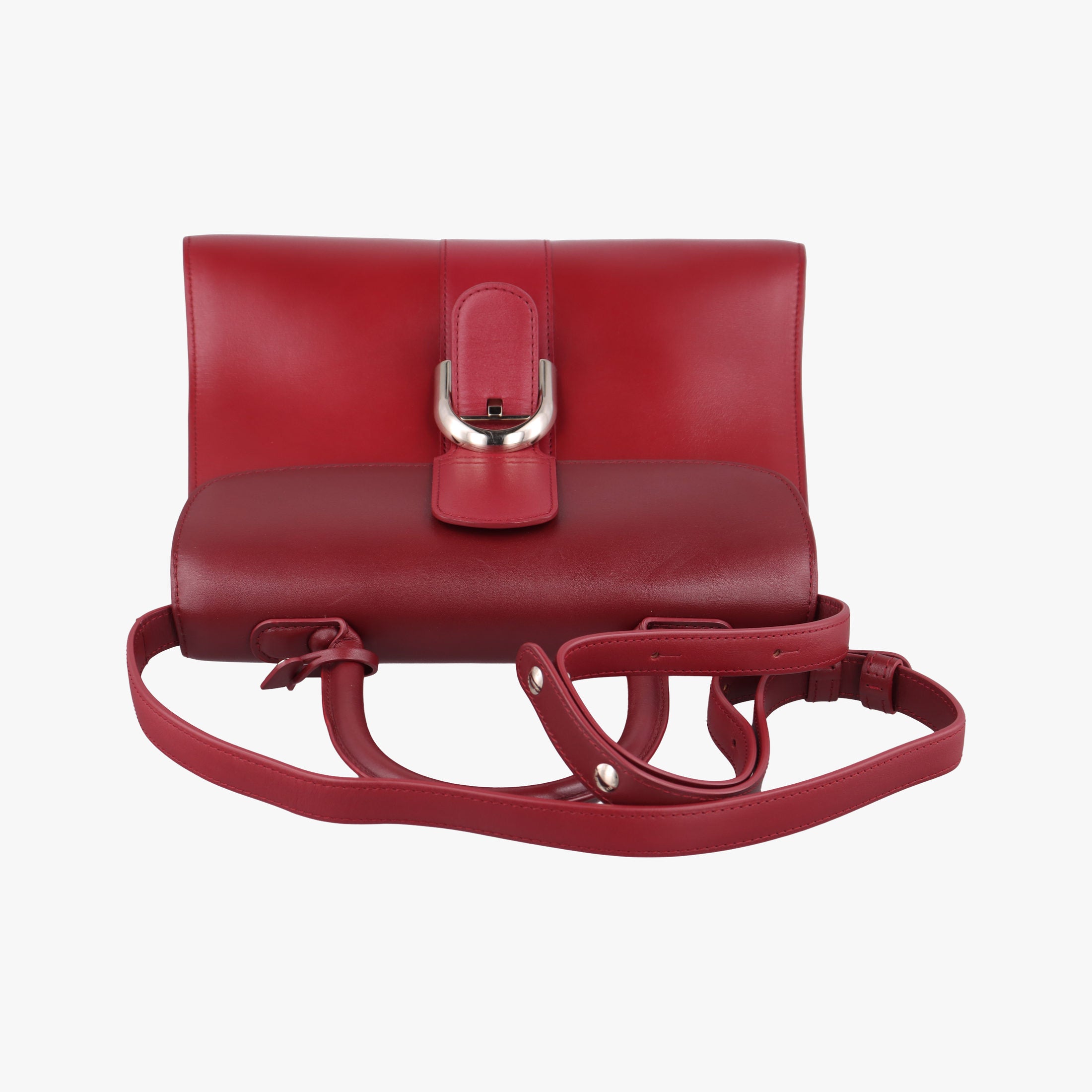 Vintage Delvaux Brillon MM Bordeaux leather  shoulderbag | stylenewstar