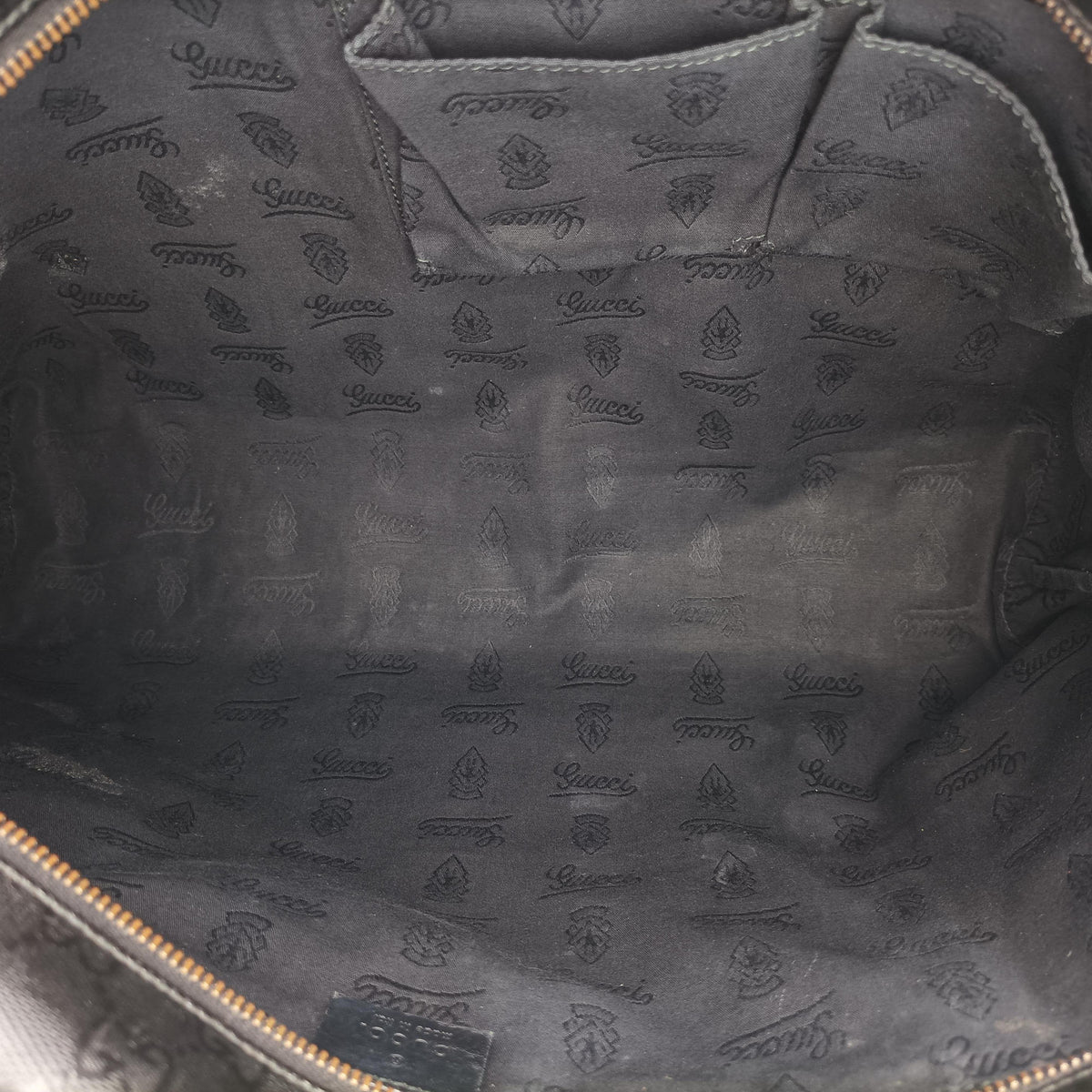 Pre-owned Gucci GG Imprime Black PVC coated canvas×Leather 211137 handbag | stylenewstar