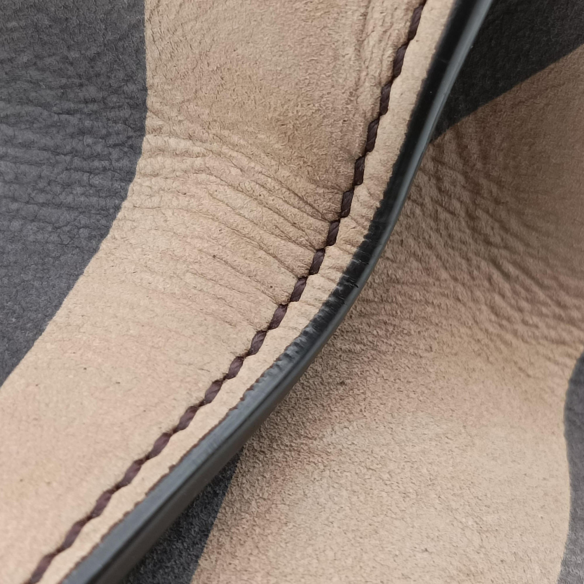 Pre-owned Fendi PEEKABOO Tobacco Brown × Black Nubuck Leather × Smooth Leather 8BN290 handbag | stylenewstar