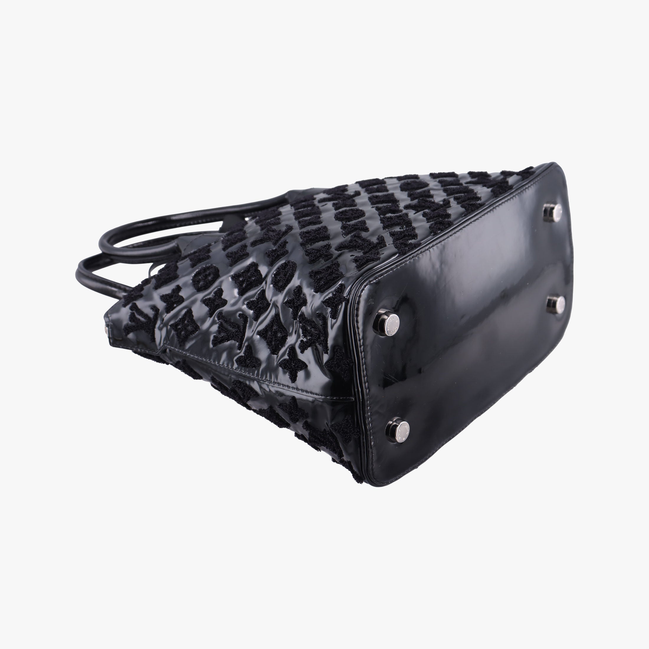 Secondhand Louis Vuitton Lockit Noir Vernis×Embroidery M40602 handbag | stylenewstar