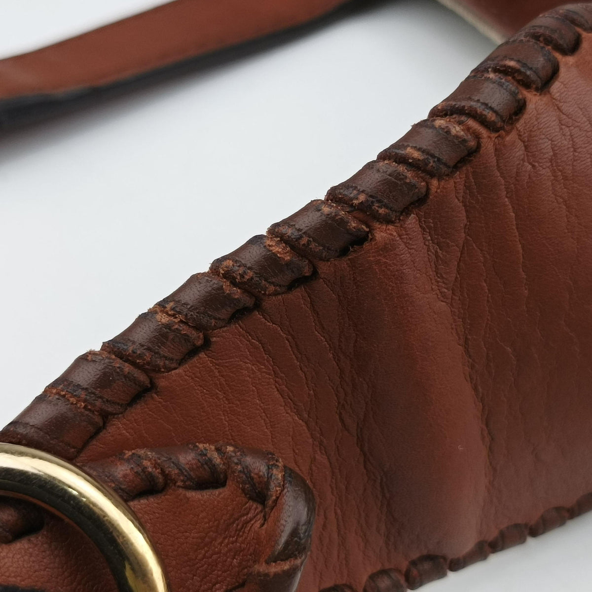 Pre-owned Gucci New Jackie White × Brown denim×leather 246907 shoulderbag | stylenewstar