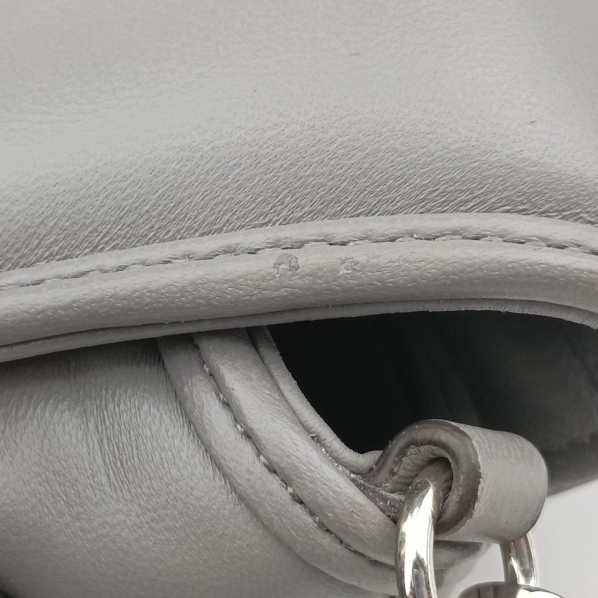 Pre-owned Gucci Horsebit Grey Leather 764339 shoulderbag | stylenewstar