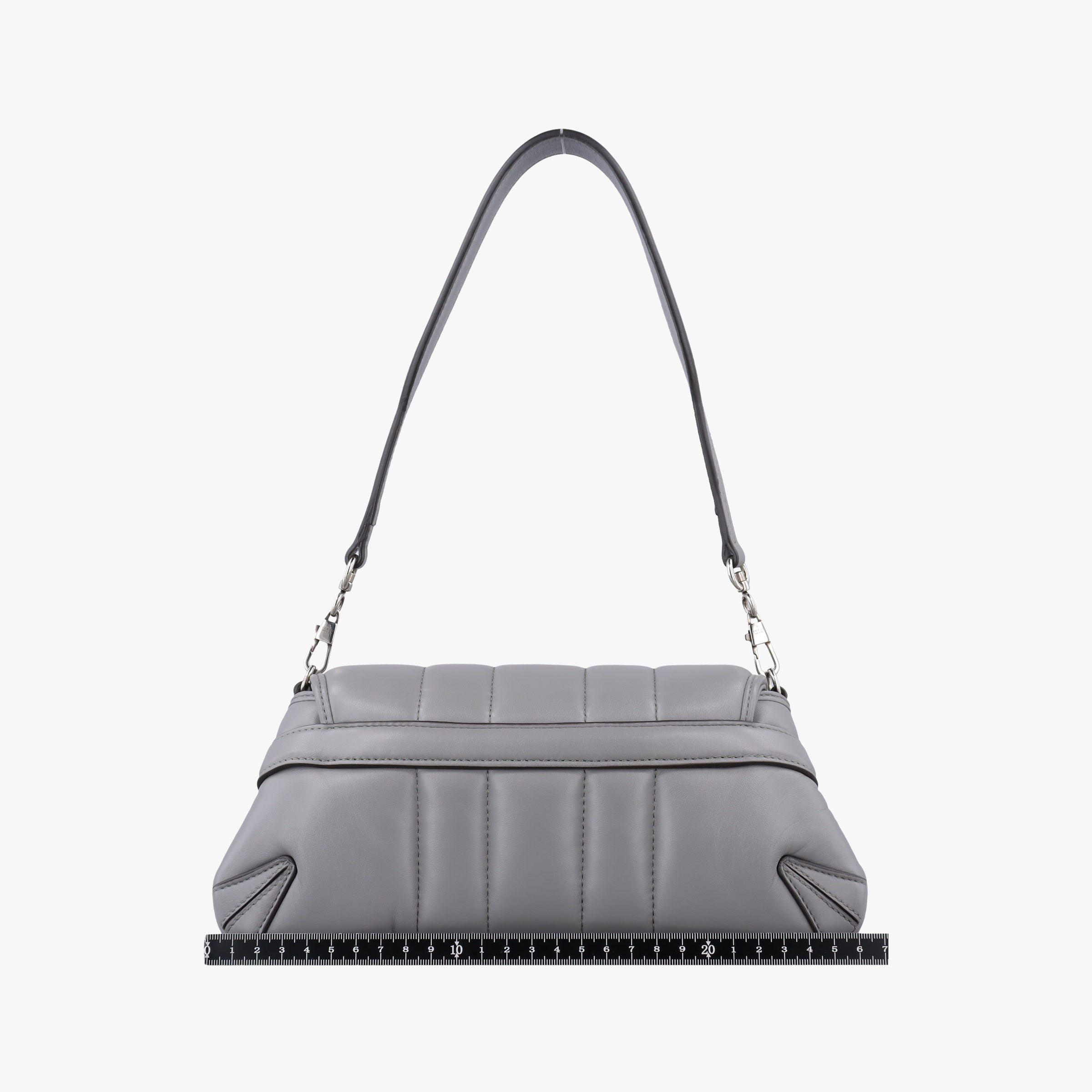 Pre-owned Gucci Horsebit Grey Leather 764339 shoulderbag | stylenewstar