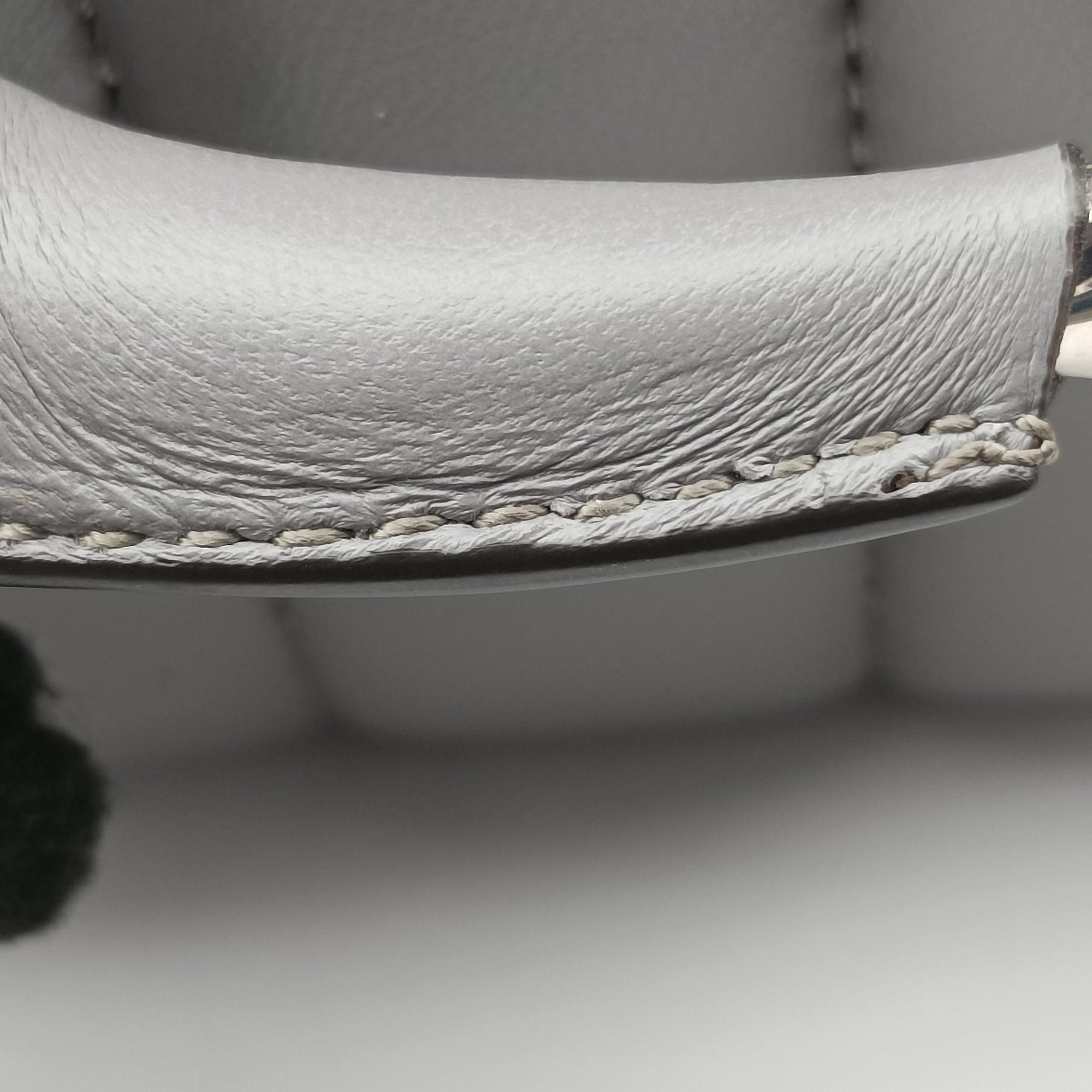 Pre-owned Gucci Horsebit Grey Leather 764339 shoulderbag | stylenewstar