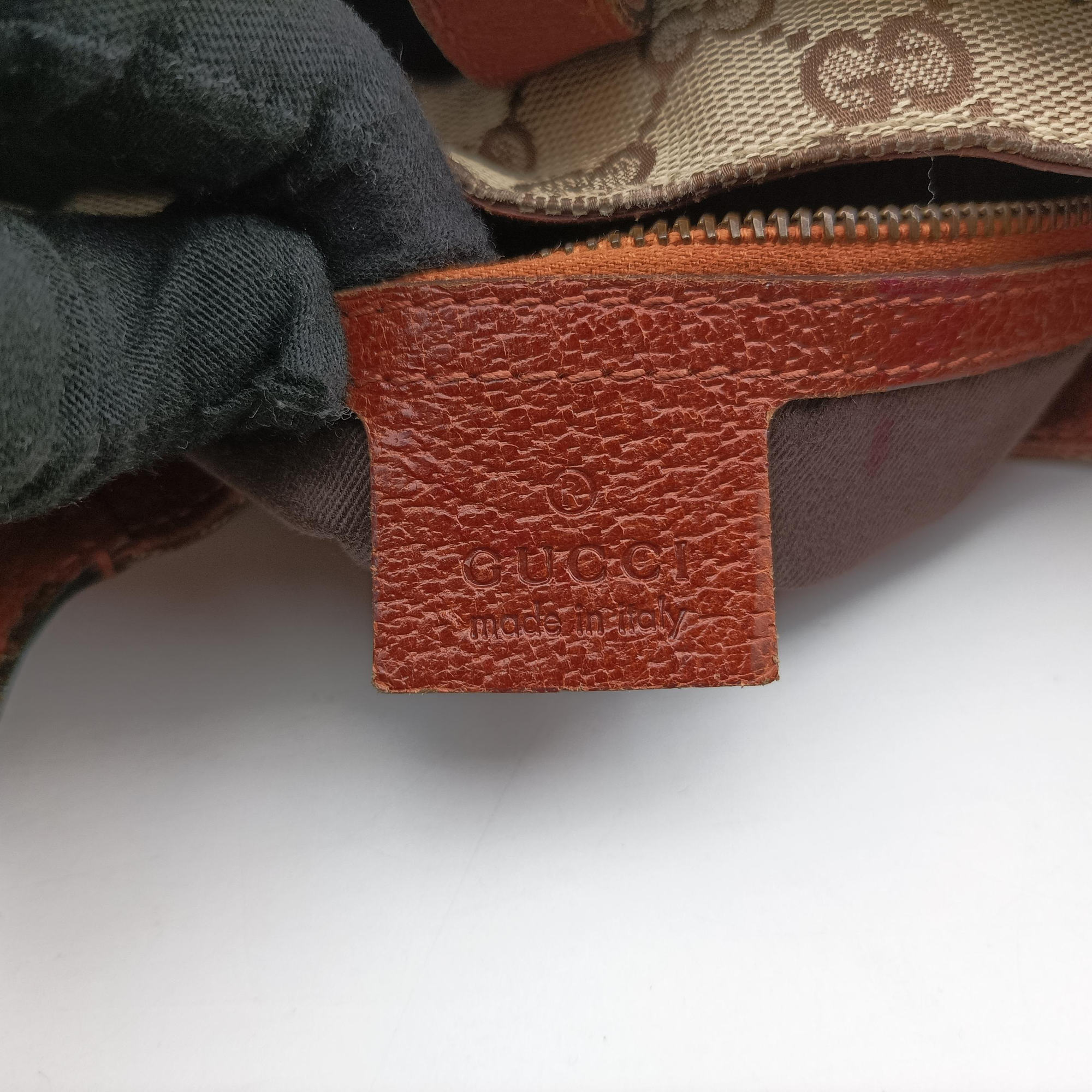Pre-owned Gucci Piston Lock Jackie Hobo Beige x Brown canvas×leather 120885 shoulderbag | stylenewstar