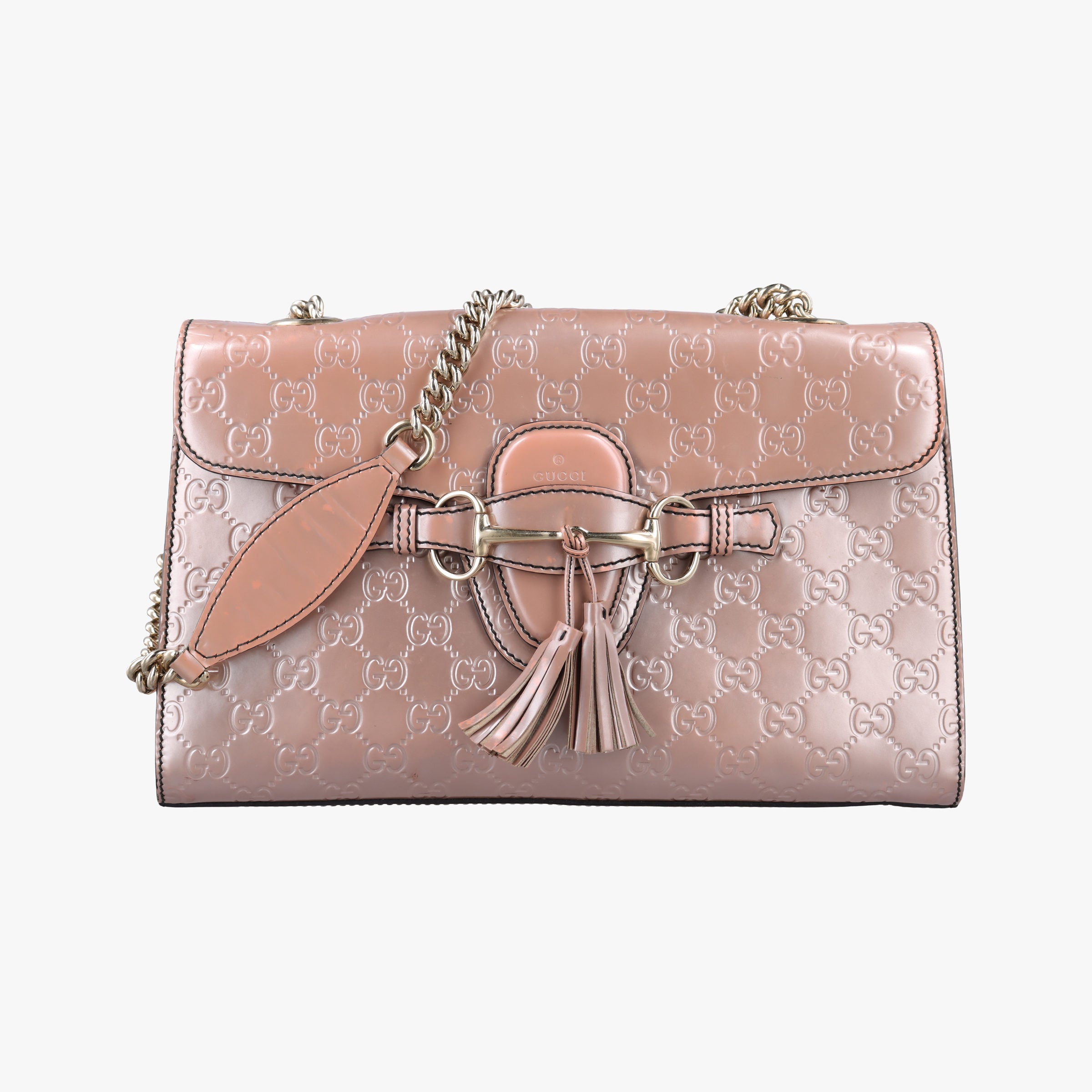 Vintage Gucci Emily Pink Patent Leather 295402 shoulderbag | stylenewstar