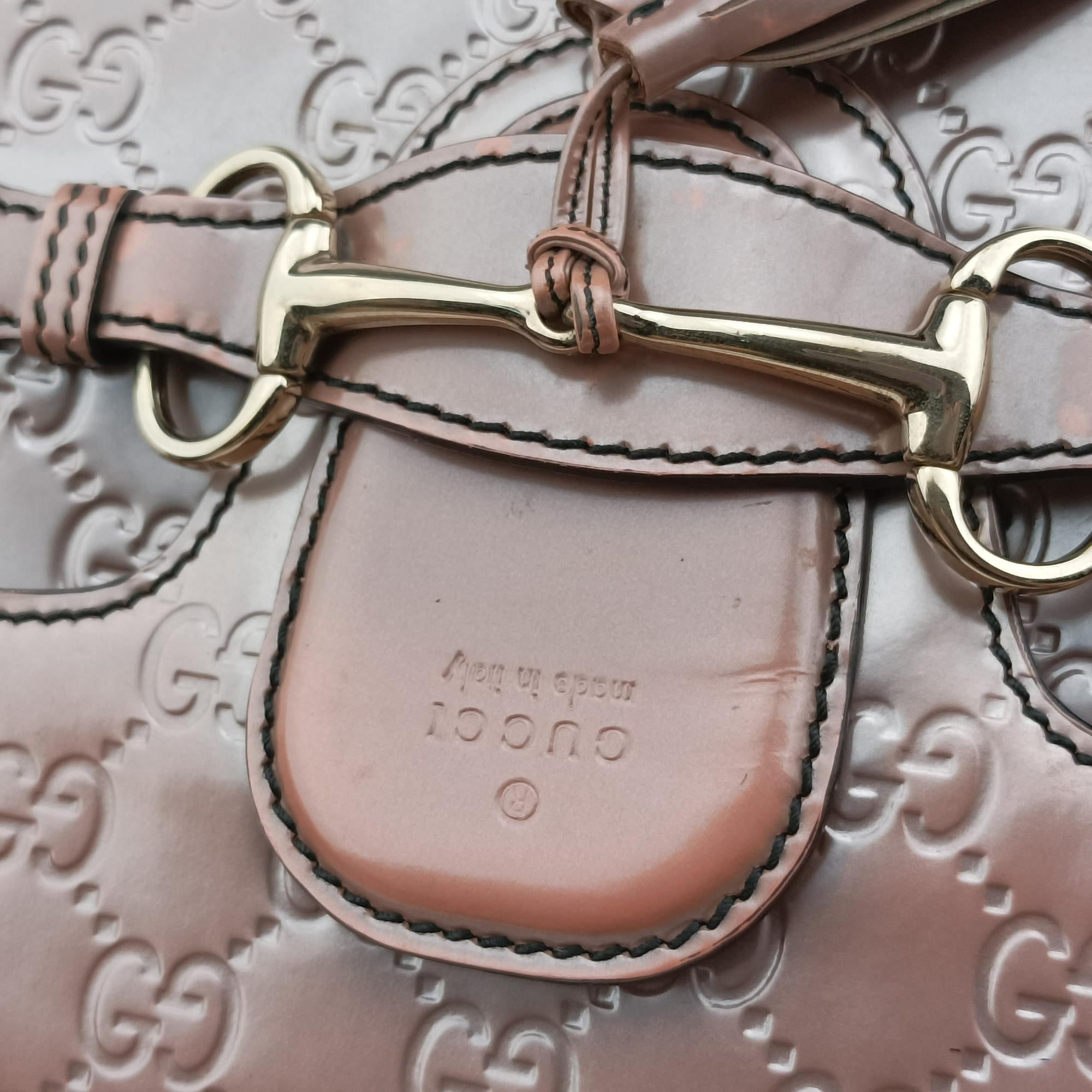 Vintage Gucci Emily Pink Patent Leather 295402 shoulderbag | stylenewstar