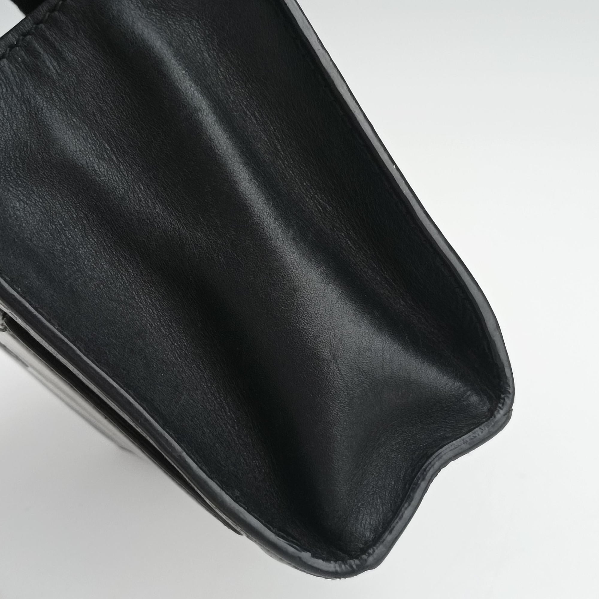 Pre-owned Gucci Padlock Black Leather 409487 shoulderbag | stylenewstar