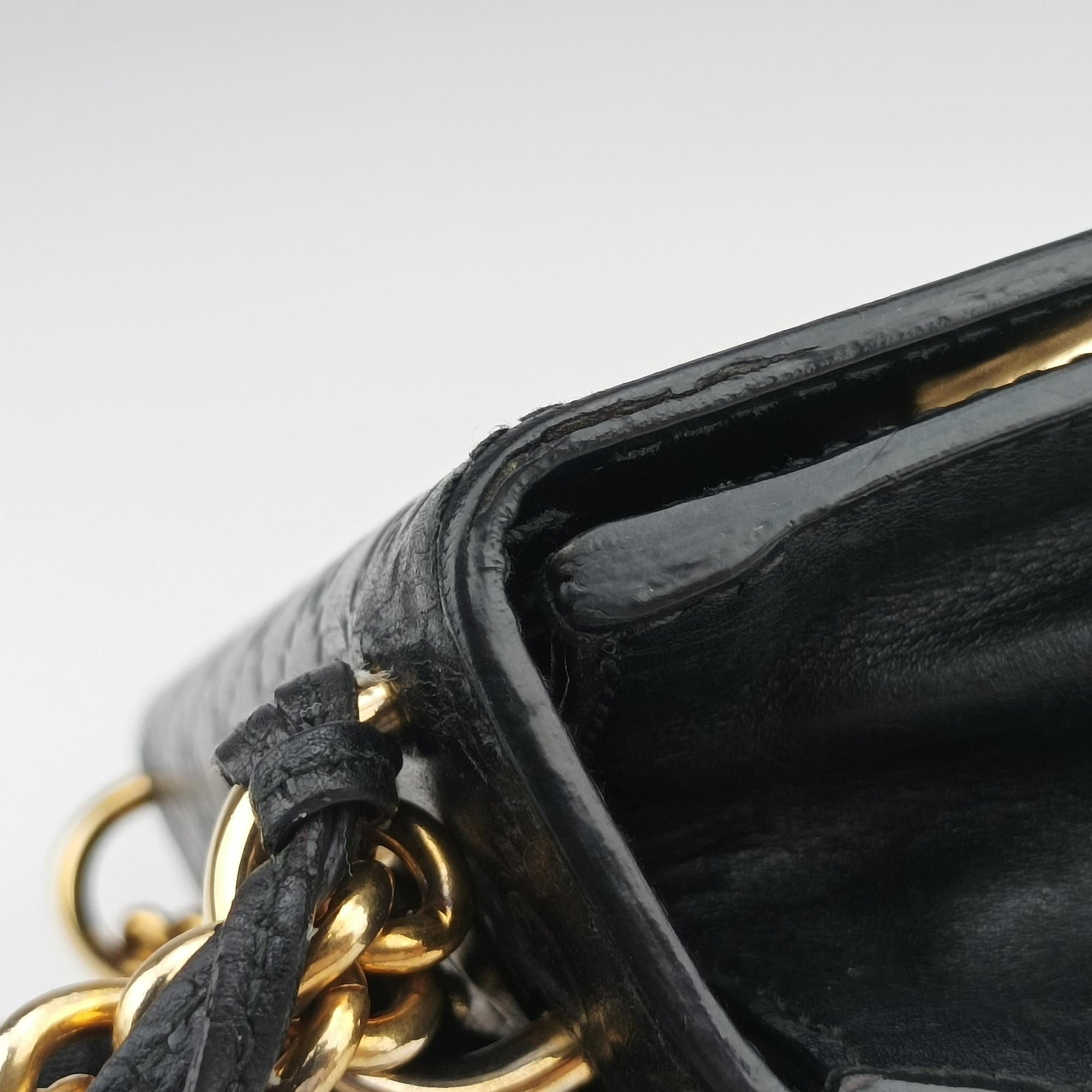Pre-owned Gucci Padlock Black Leather 409487 shoulderbag | stylenewstar