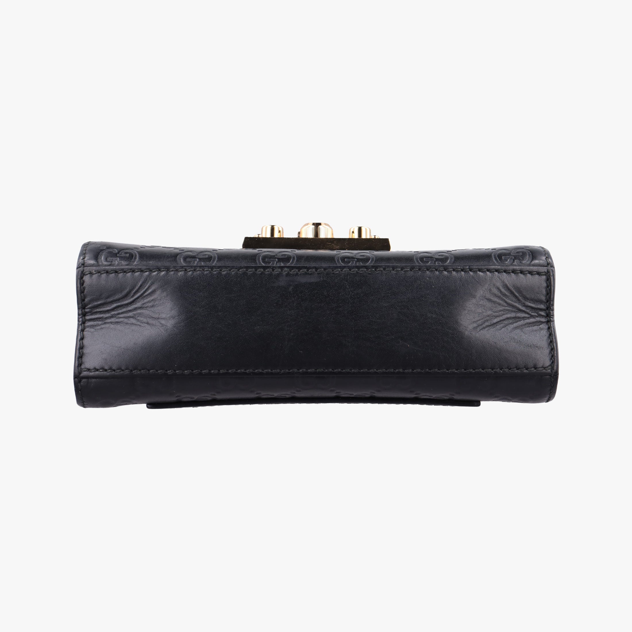 Pre-owned Gucci Padlock Black Leather 409487 shoulderbag | stylenewstar