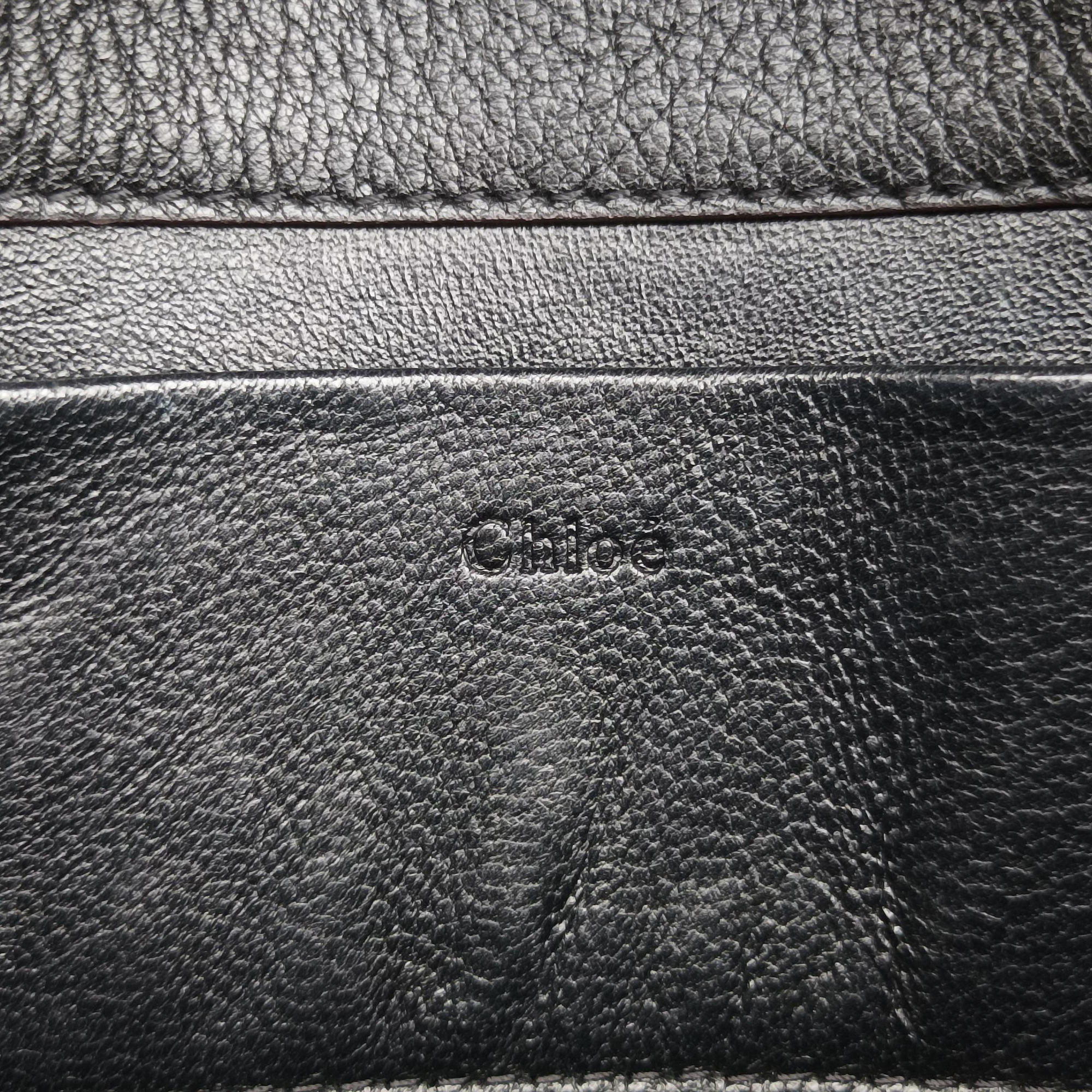 Vintage Chloe Nile Minaudiere Black Leather  shoulderbag | stylenewstar