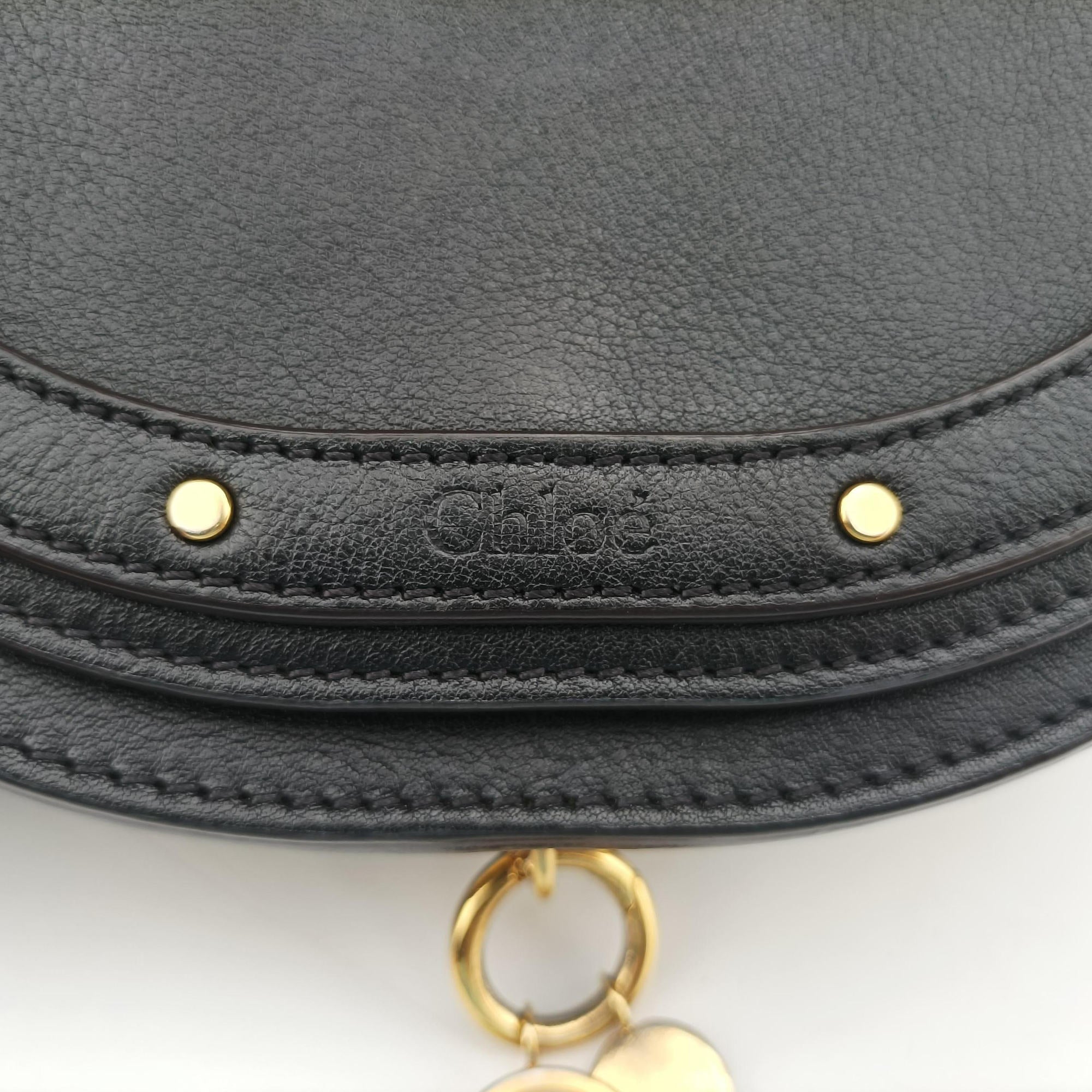 Vintage Chloe Nile Minaudiere Black Leather  shoulderbag | stylenewstar