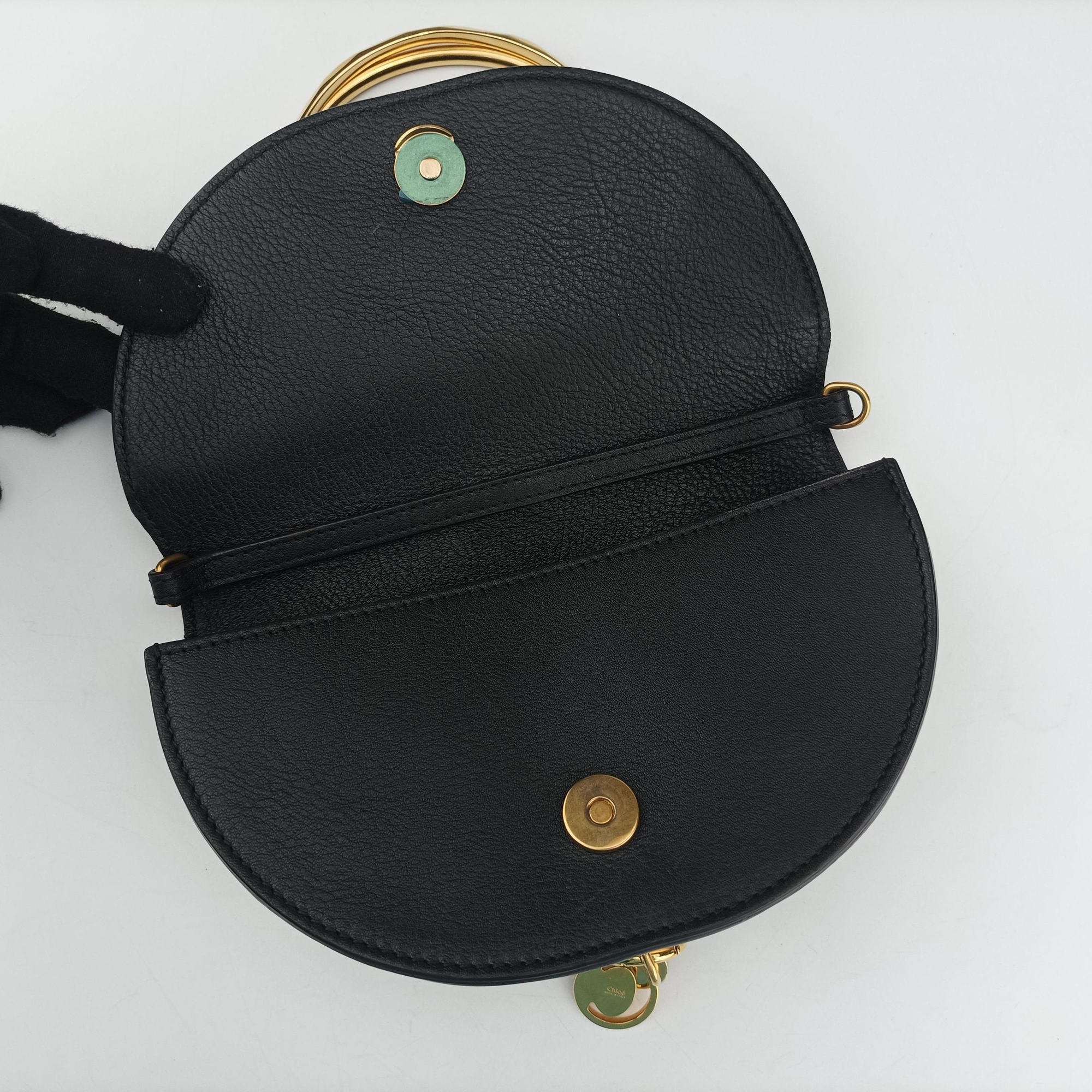 Vintage Chloe Nile Minaudiere Black Leather  shoulderbag | stylenewstar