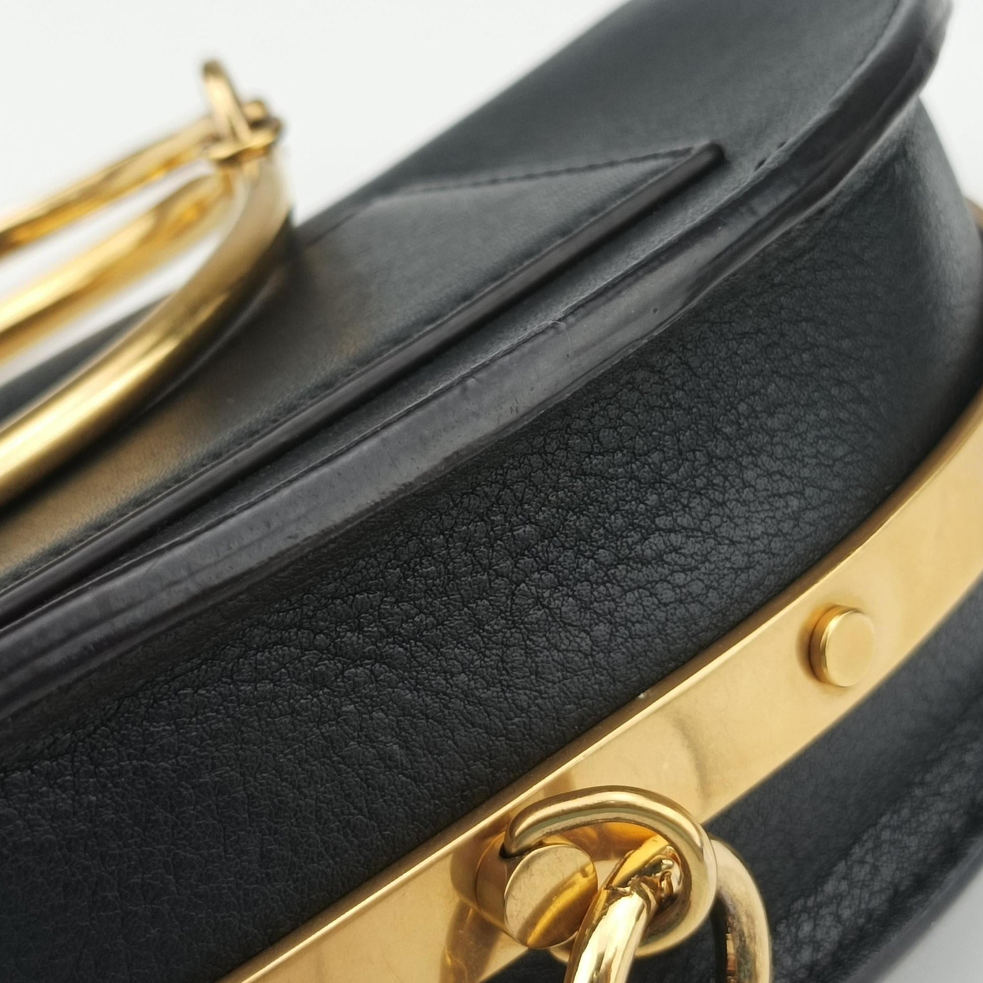 Vintage Chloe Nile Minaudiere Black Leather  shoulderbag | stylenewstar