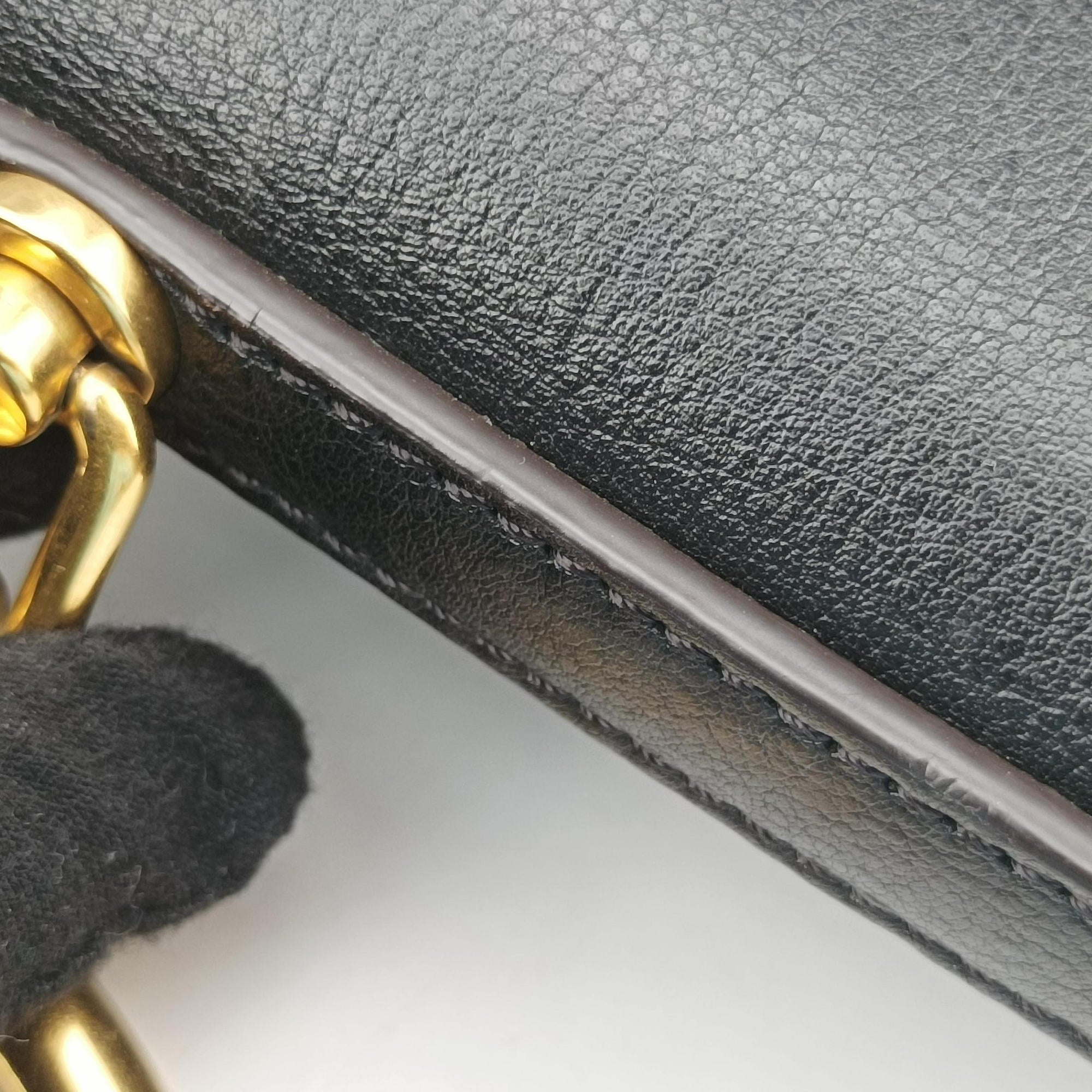 Vintage Chloe Nile Minaudiere Black Leather  shoulderbag | stylenewstar