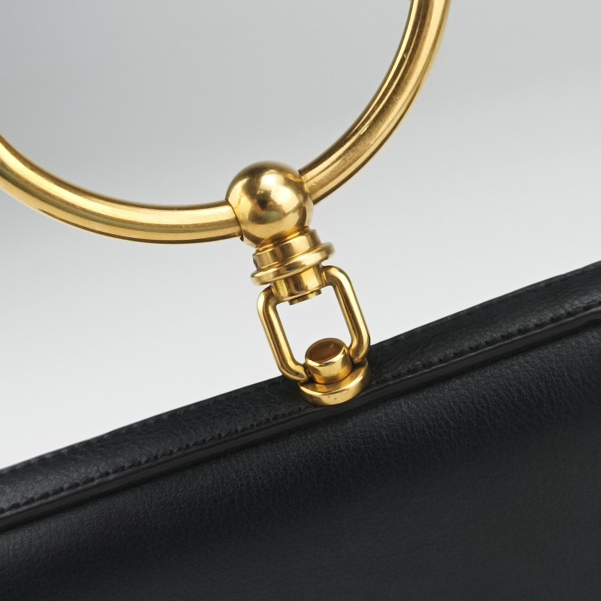 Vintage Chloe Nile Minaudiere Black Leather  shoulderbag | stylenewstar