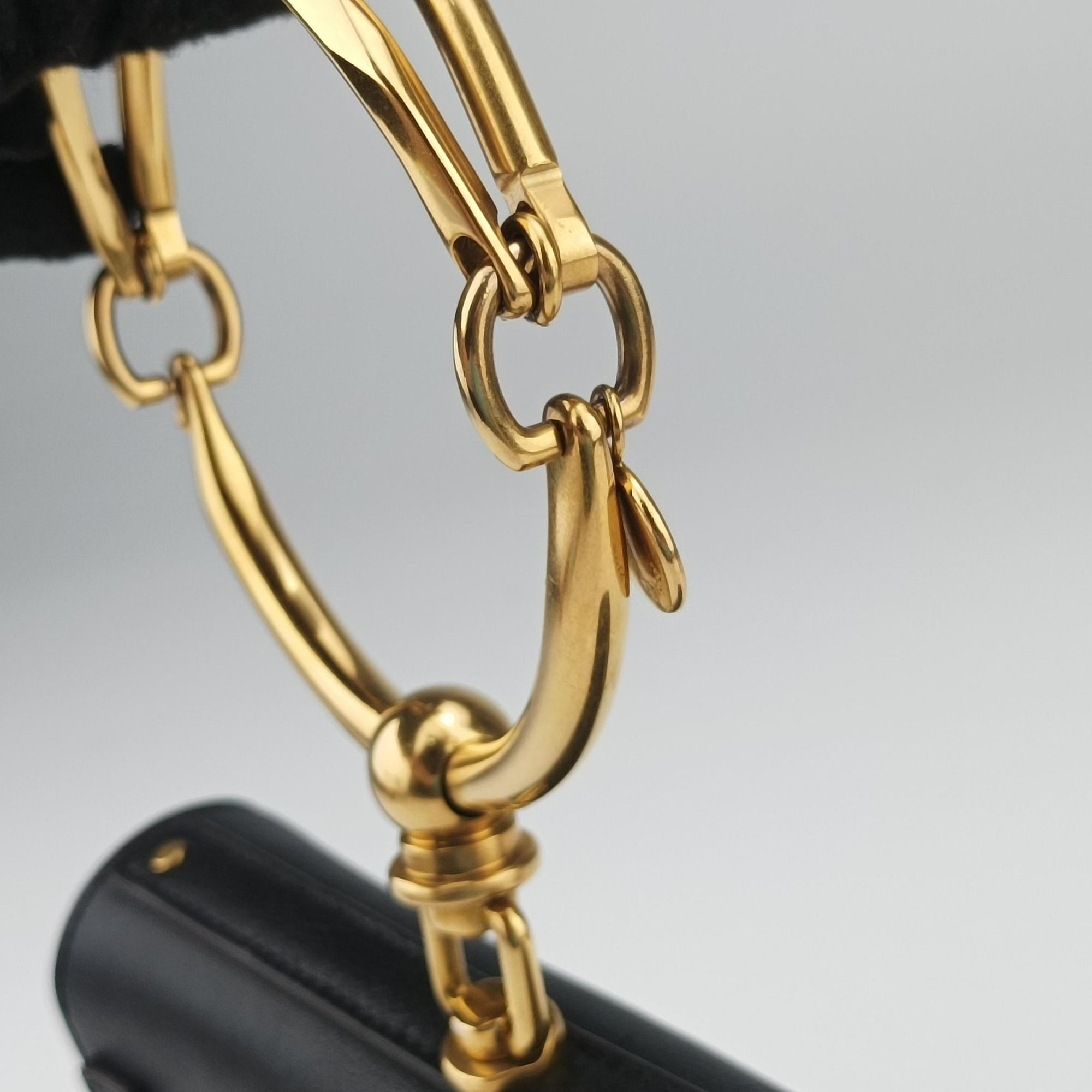 Vintage Chloe Nile Minaudiere Black Leather  shoulderbag | stylenewstar