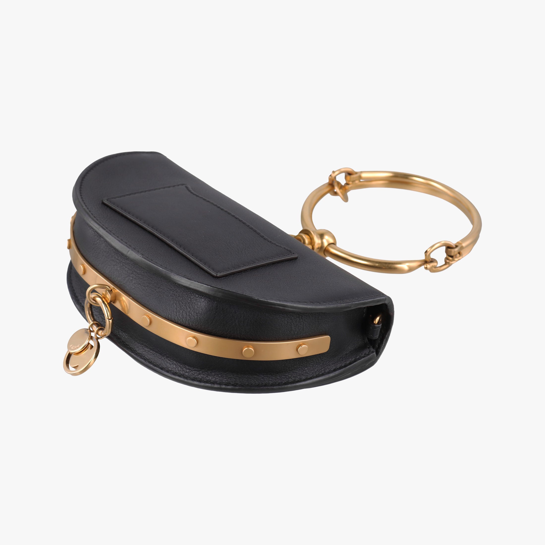 Vintage Chloe Nile Minaudiere Black Leather  shoulderbag | stylenewstar