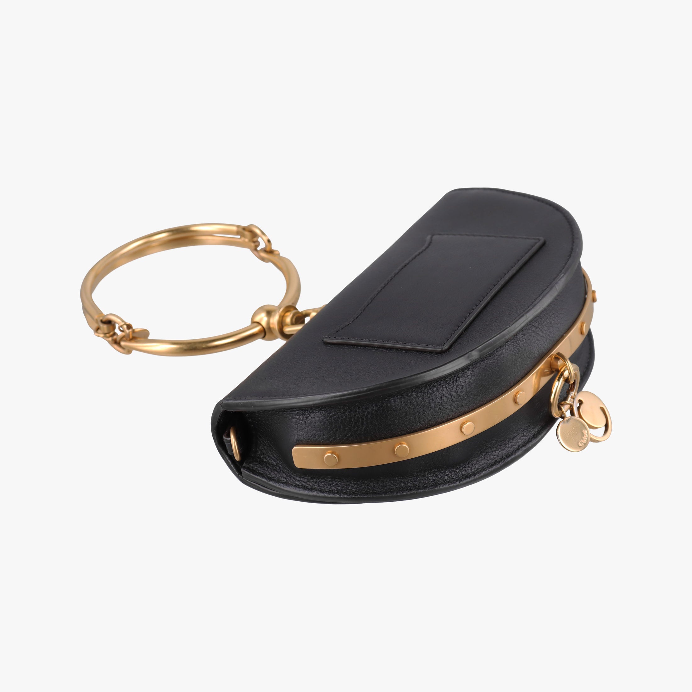 Vintage Chloe Nile Minaudiere Black Leather  shoulderbag | stylenewstar