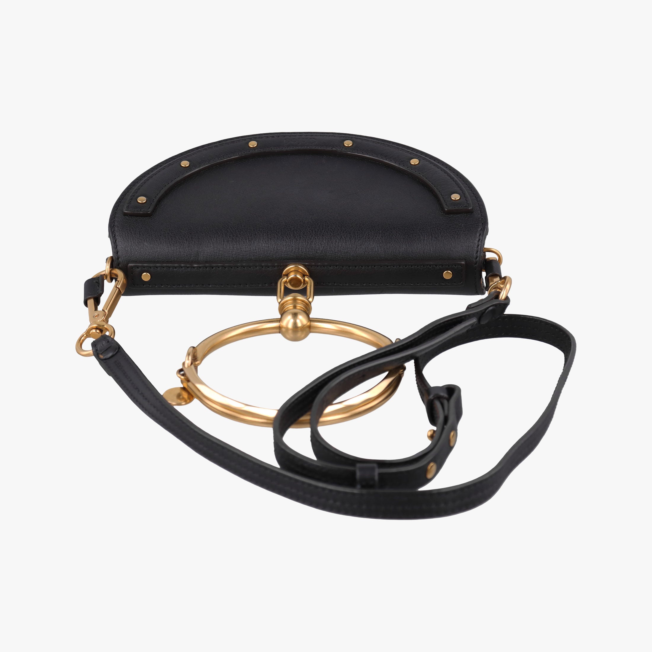 Vintage Chloe Nile Minaudiere Black Leather  shoulderbag | stylenewstar
