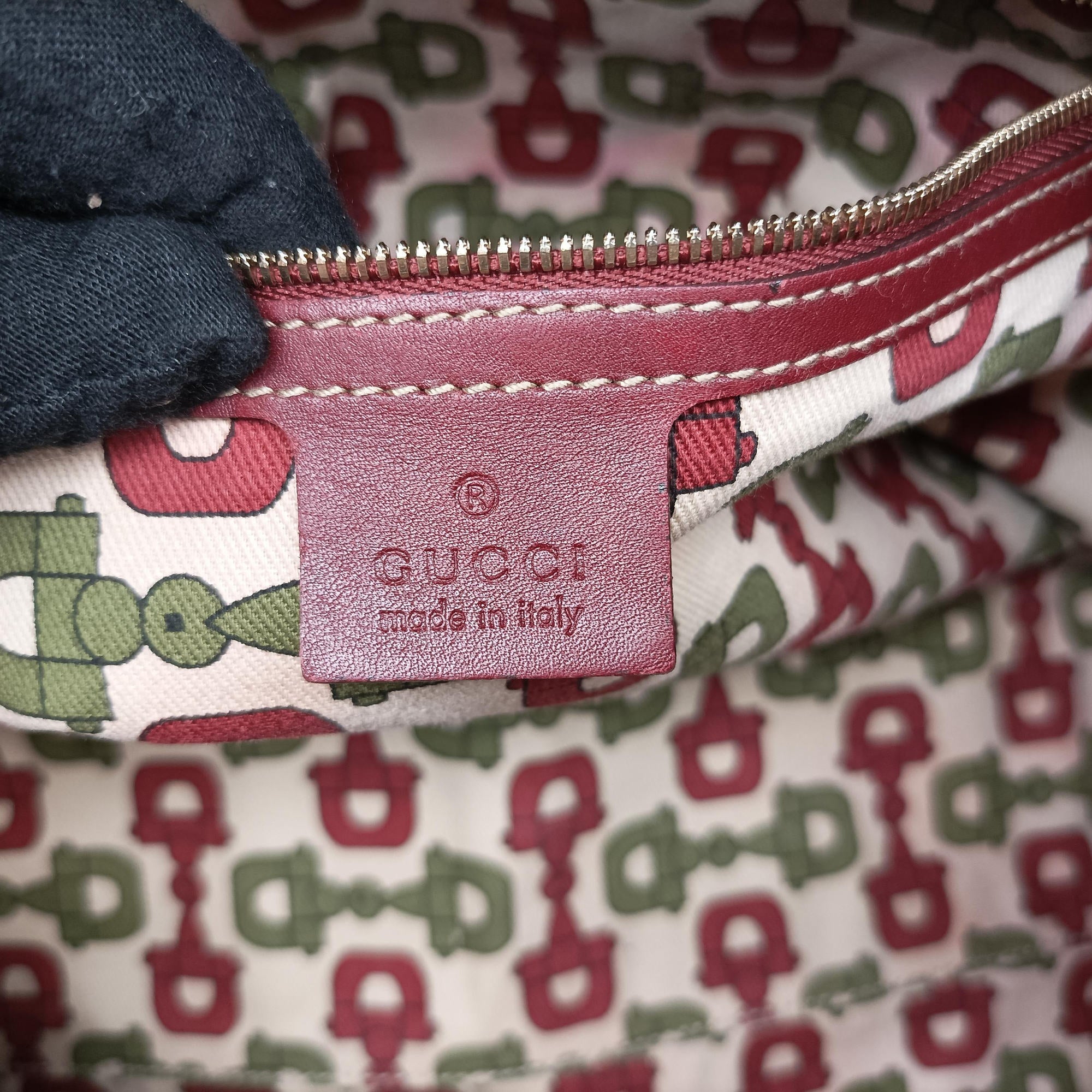 Pre-owned Gucci Bridal Bit Red Leather 163290 handbag | stylenewstar