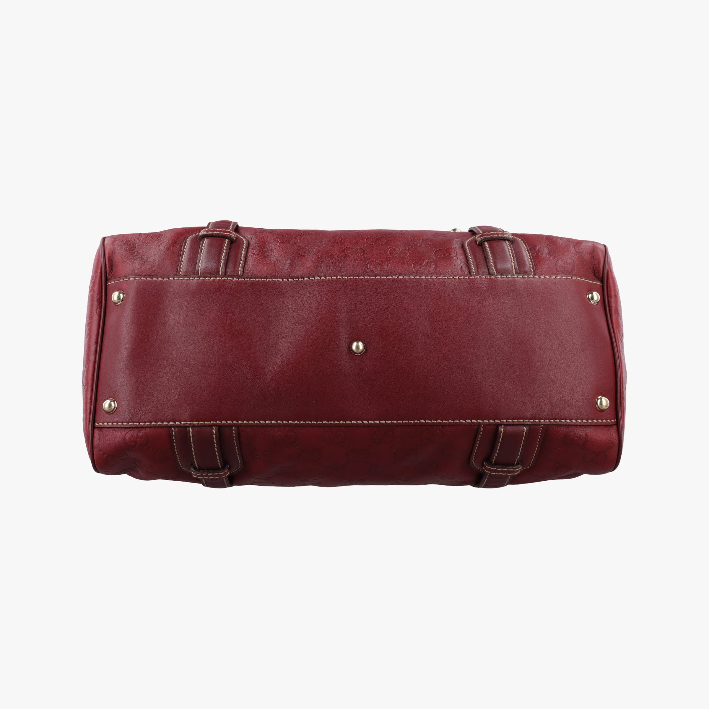 Pre-owned Gucci Bridal Bit Red Leather 163290 handbag | stylenewstar