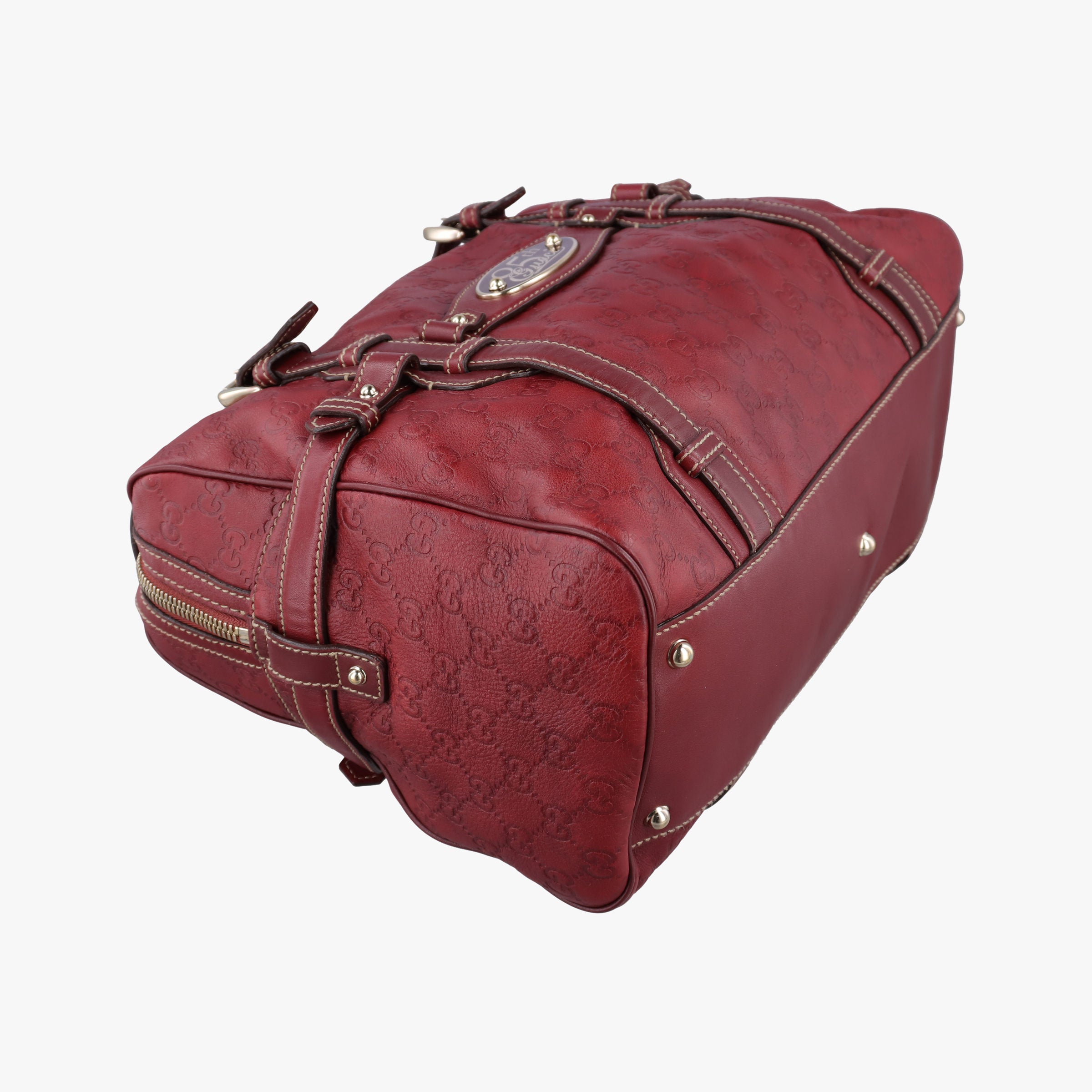 Pre-owned Gucci Bridal Bit Red Leather 163290 handbag | stylenewstar